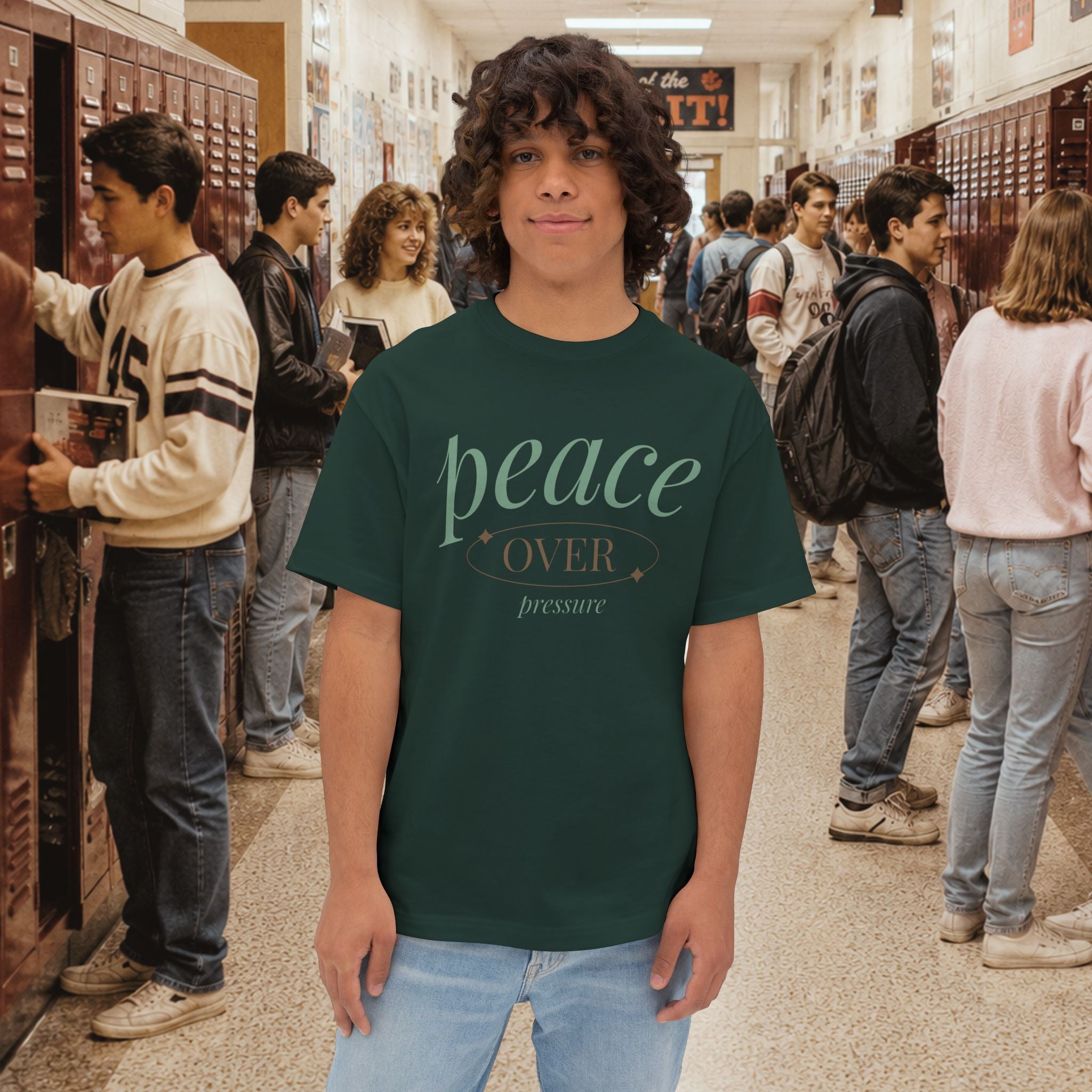 Peace Over Pressure Oversized Boxy T-Shirt