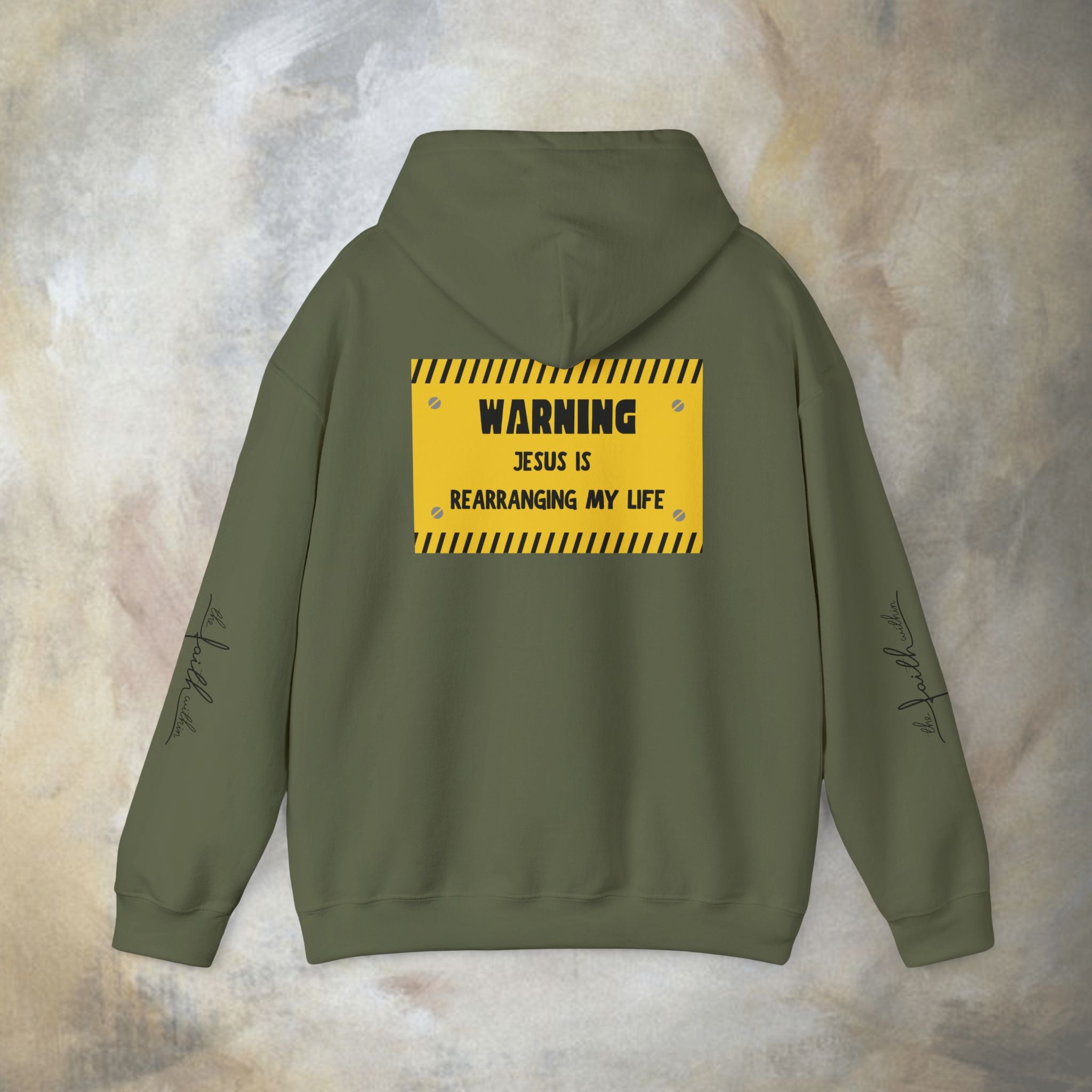 Warning: Jesus Is Rearranging My Life Hoodie