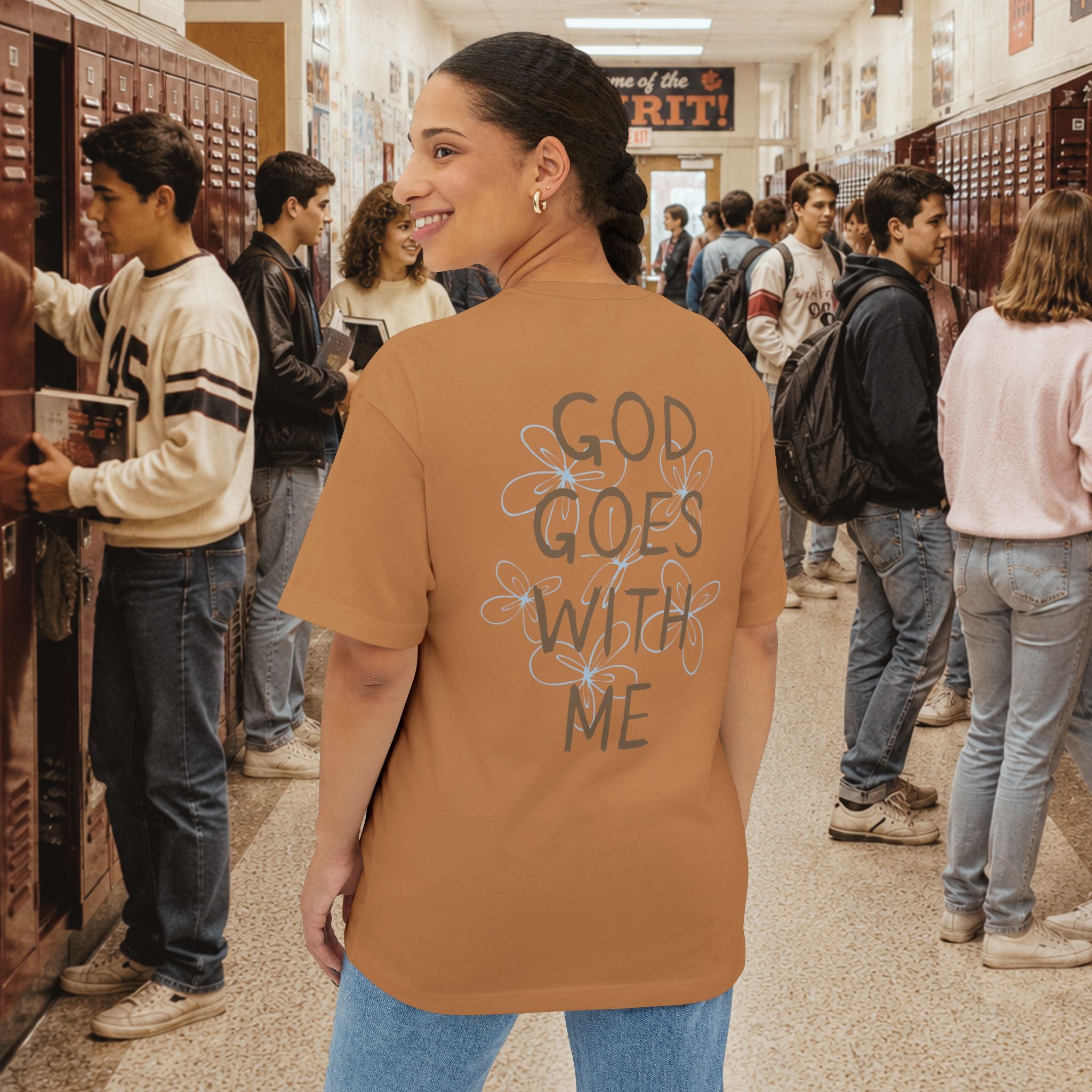 God Goes With Me Oversize T-Shirt