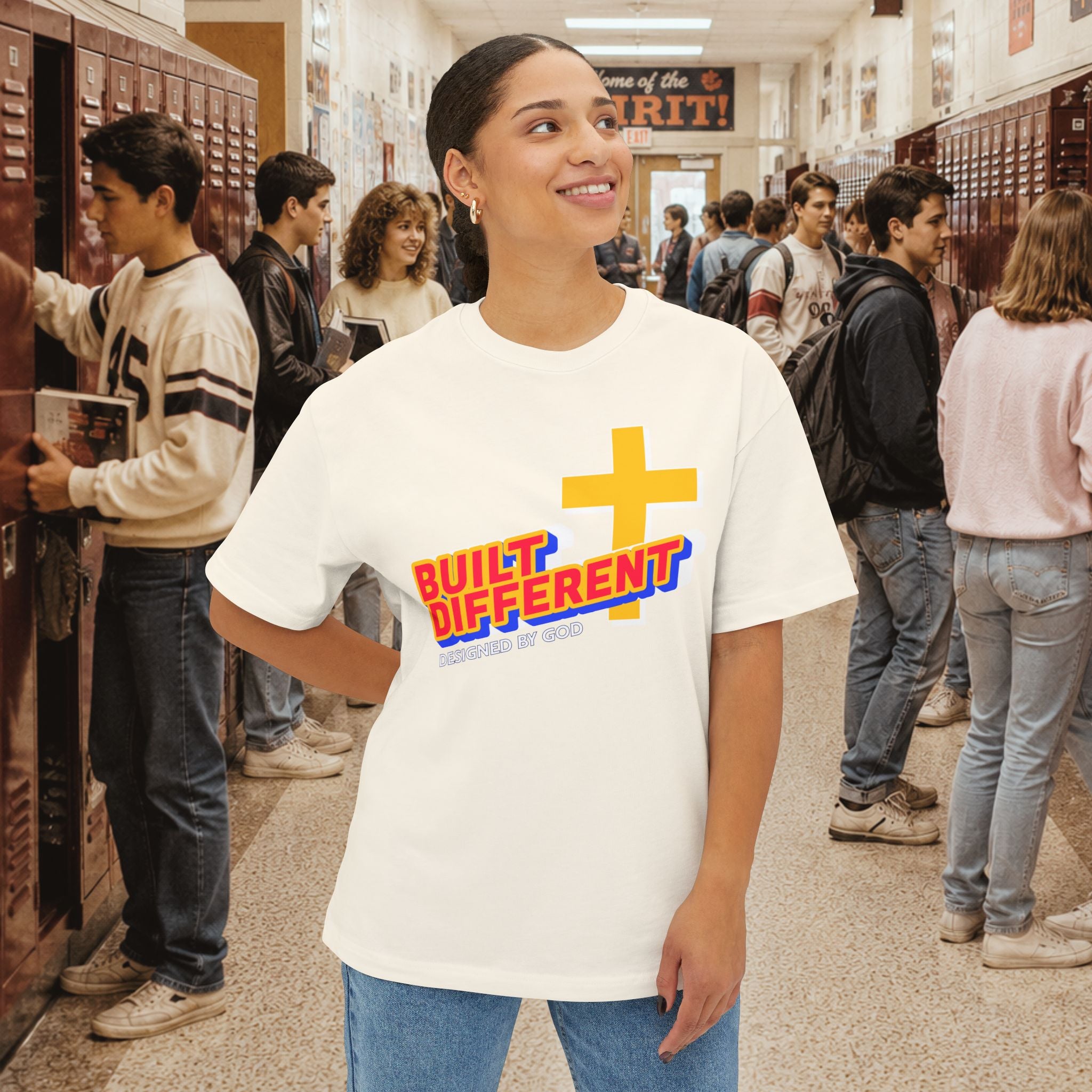 Built Different Oversized Boxy T‑Shirt