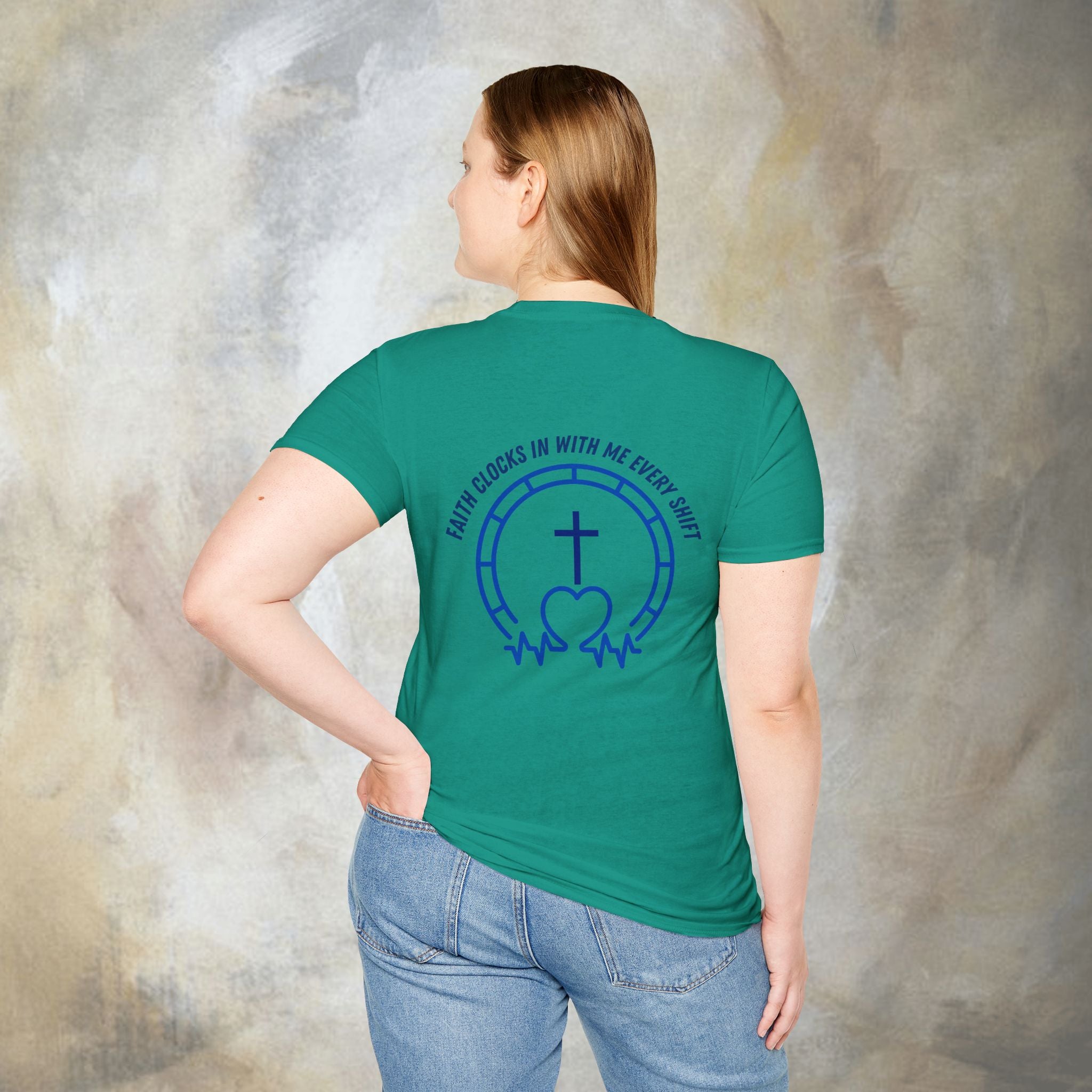 Faith clocks in with me every shift T-Shirt
