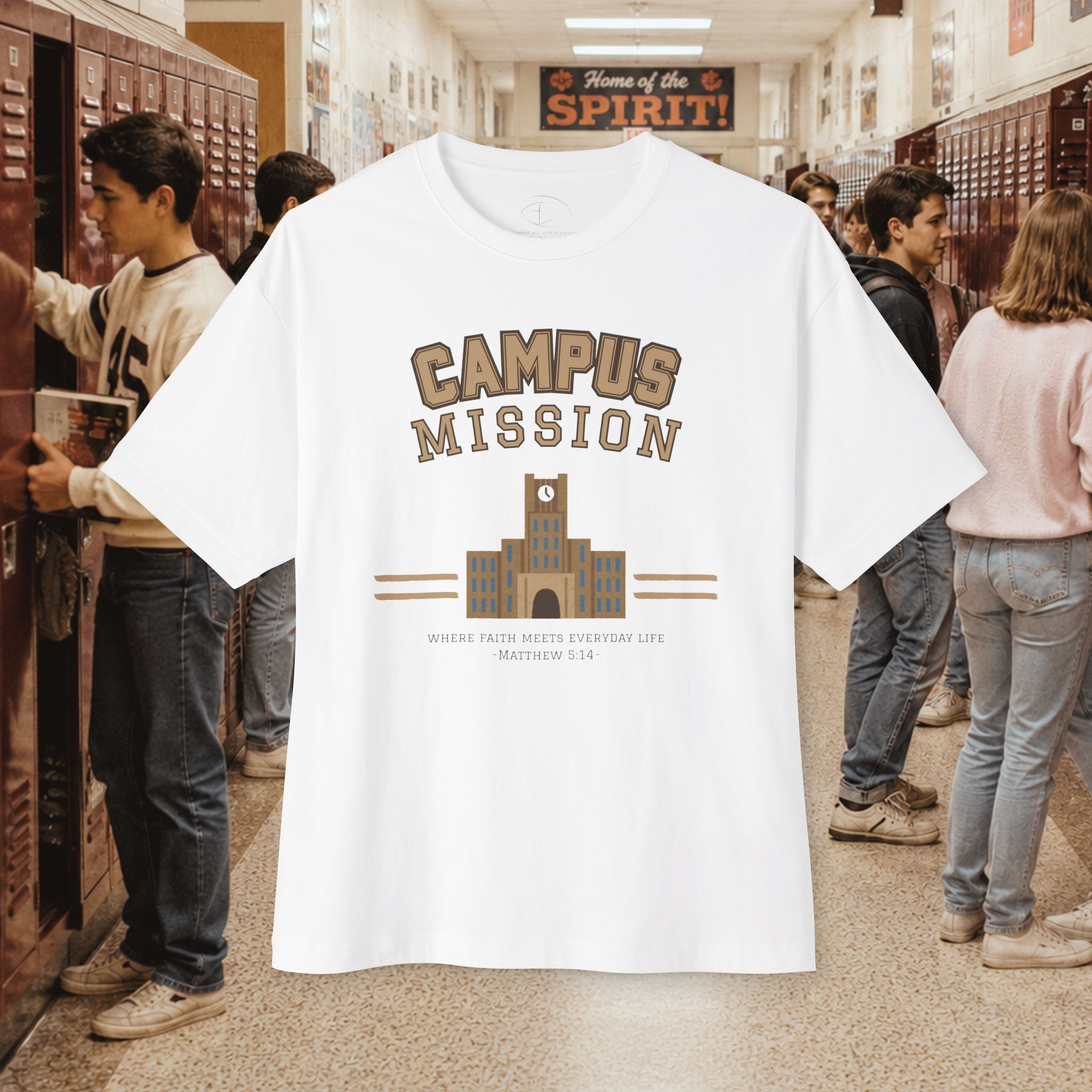 Campus Mission Oversized Boxy T‑Shirt