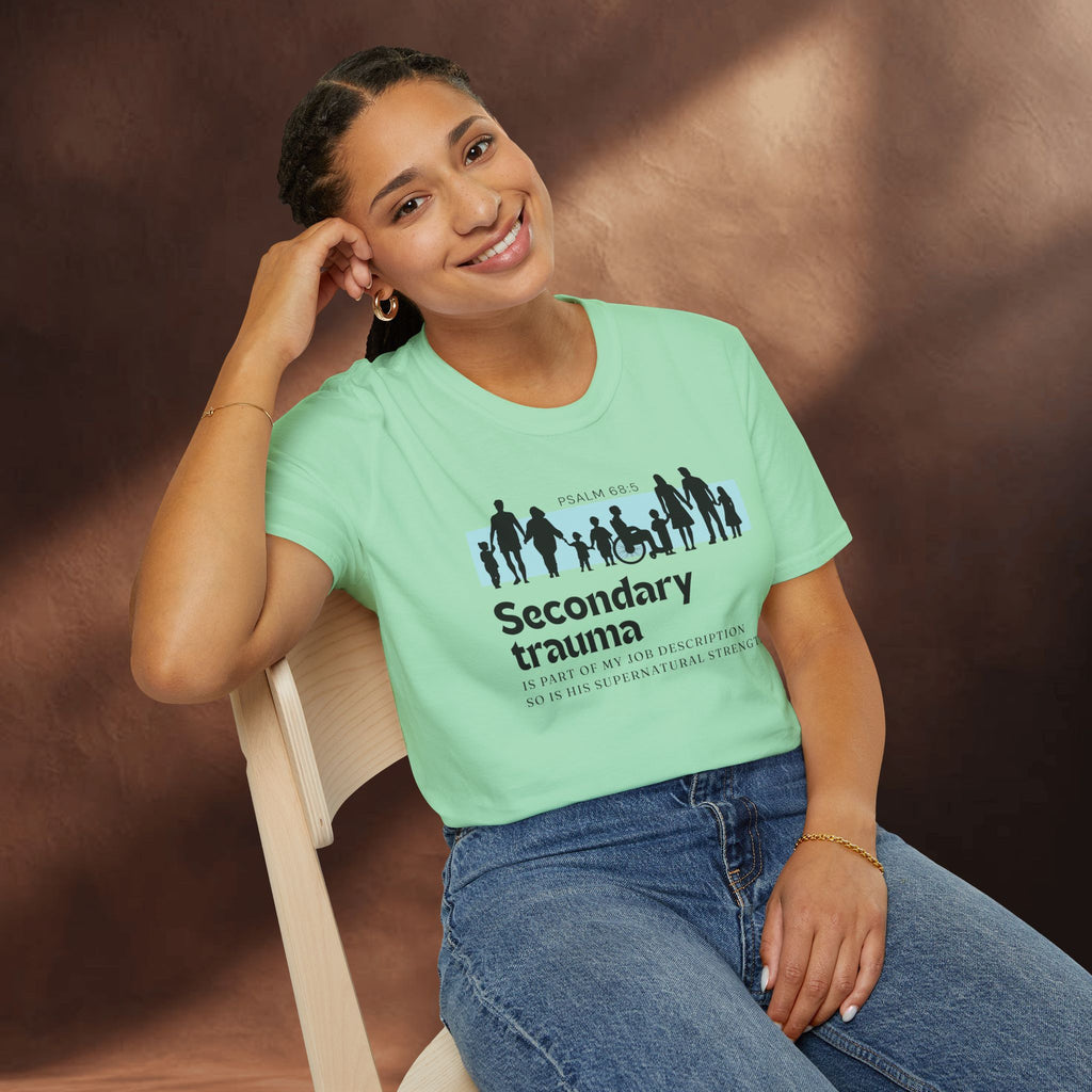 His Supernatural Strength - Psalm 68:5 T-Shirt