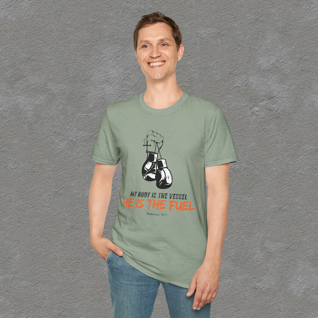 He is the fuel - Hebrews 12:1 T-shirt