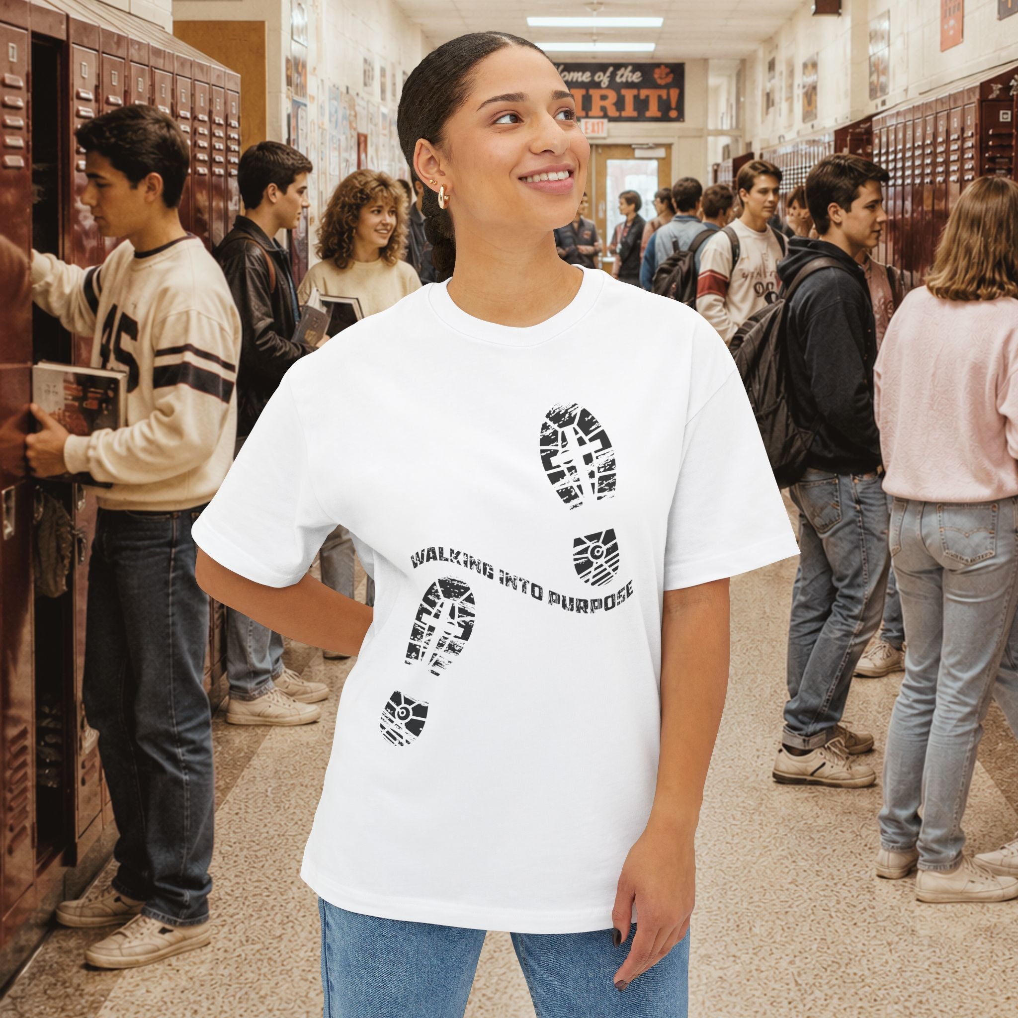 Walk Into Purpose Oversized Boxy T-Shirt