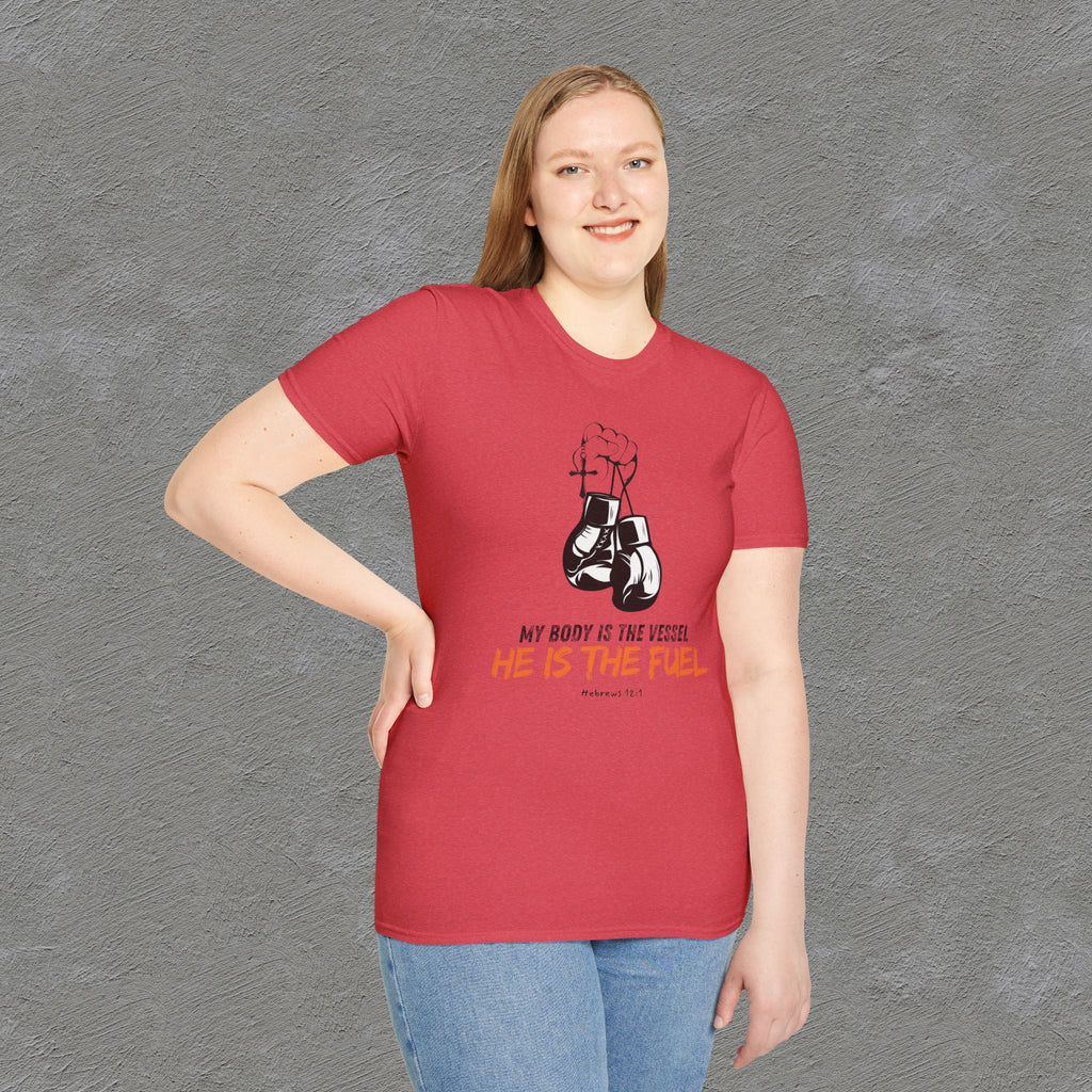 He is the fuel - Hebrews 12:1 T-shirt
