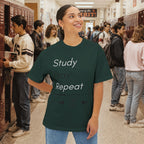 Study Pray Repeat Oversized Boxy T-Shirt
