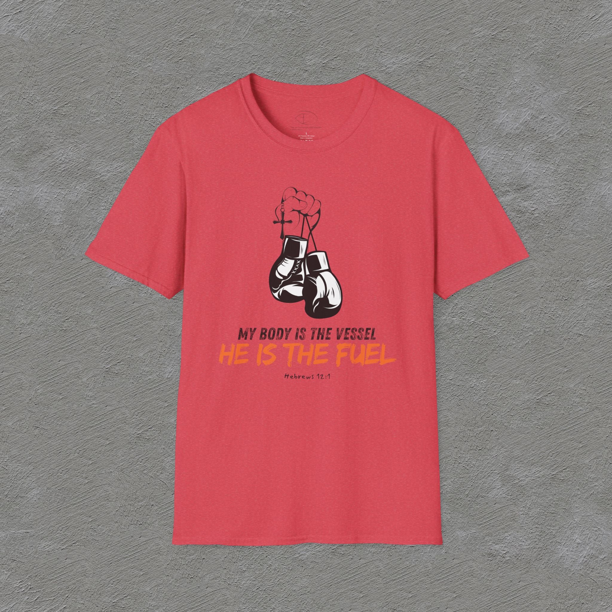 He is the fuel - Hebrews 12:1 T-shirt