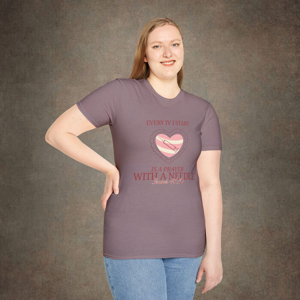The Prayer with a needle - Isaiah 41:10 T-Shirt