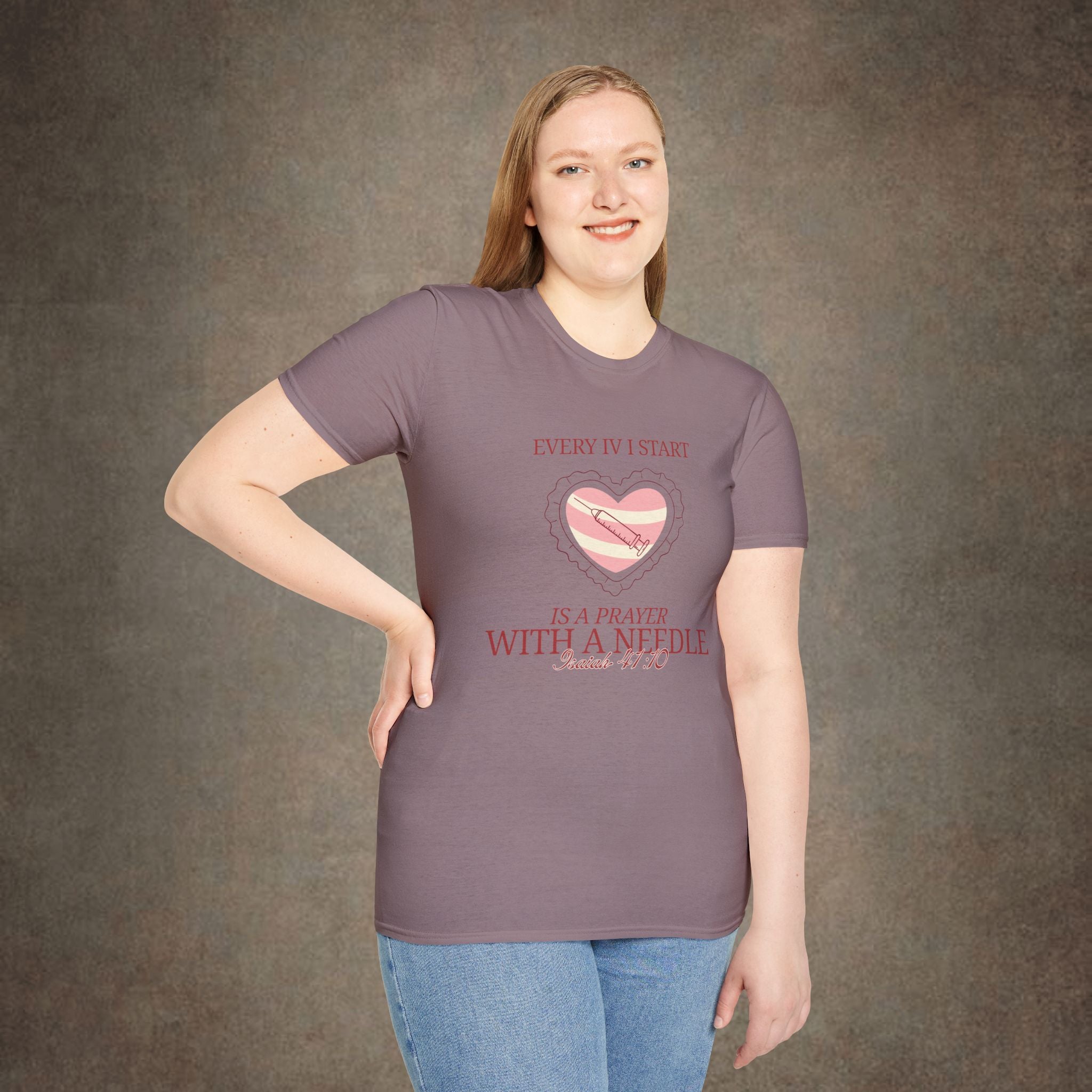 The Prayer with a needle - Isaiah 41:10 T-Shirt