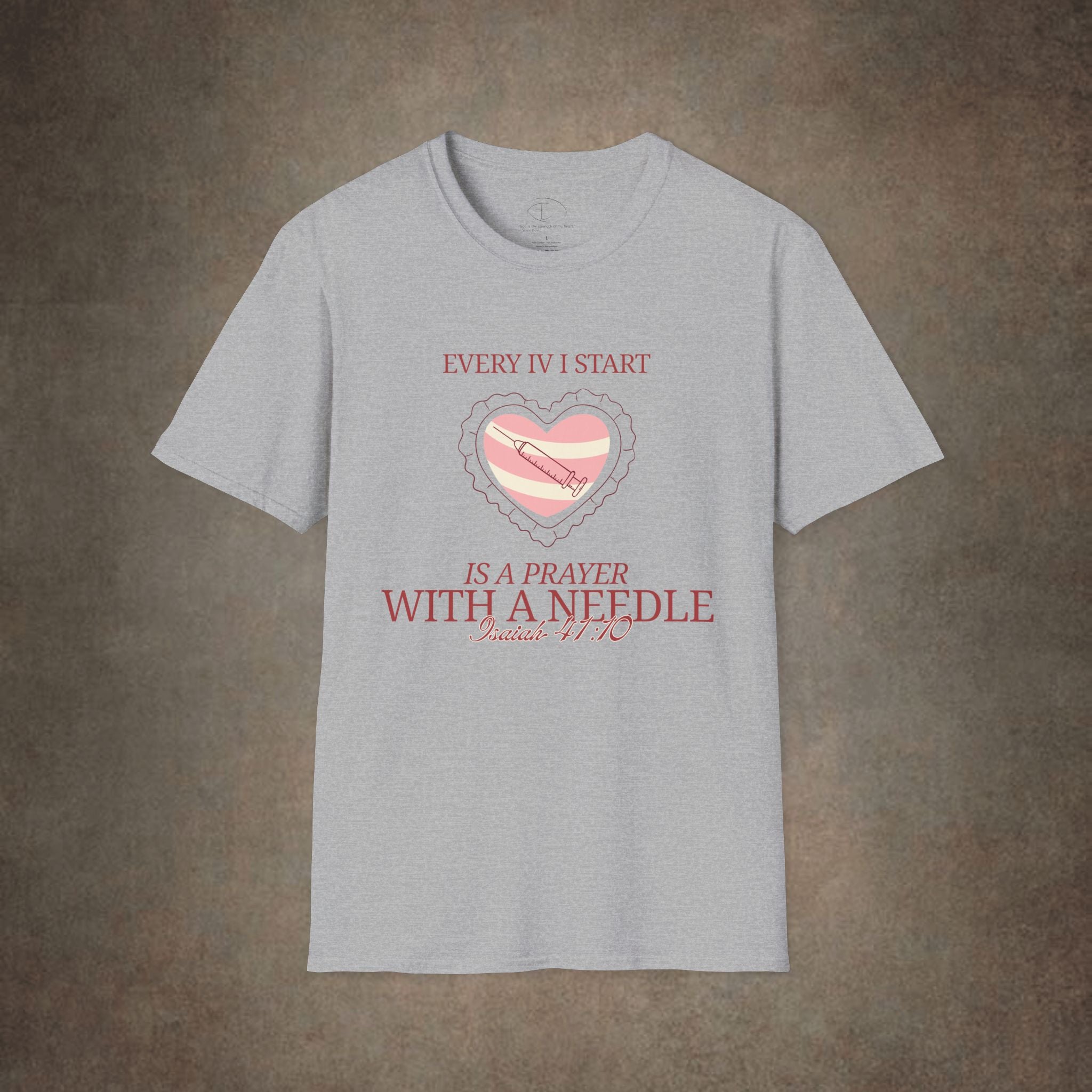 The Prayer with a needle - Isaiah 41:10 T-Shirt