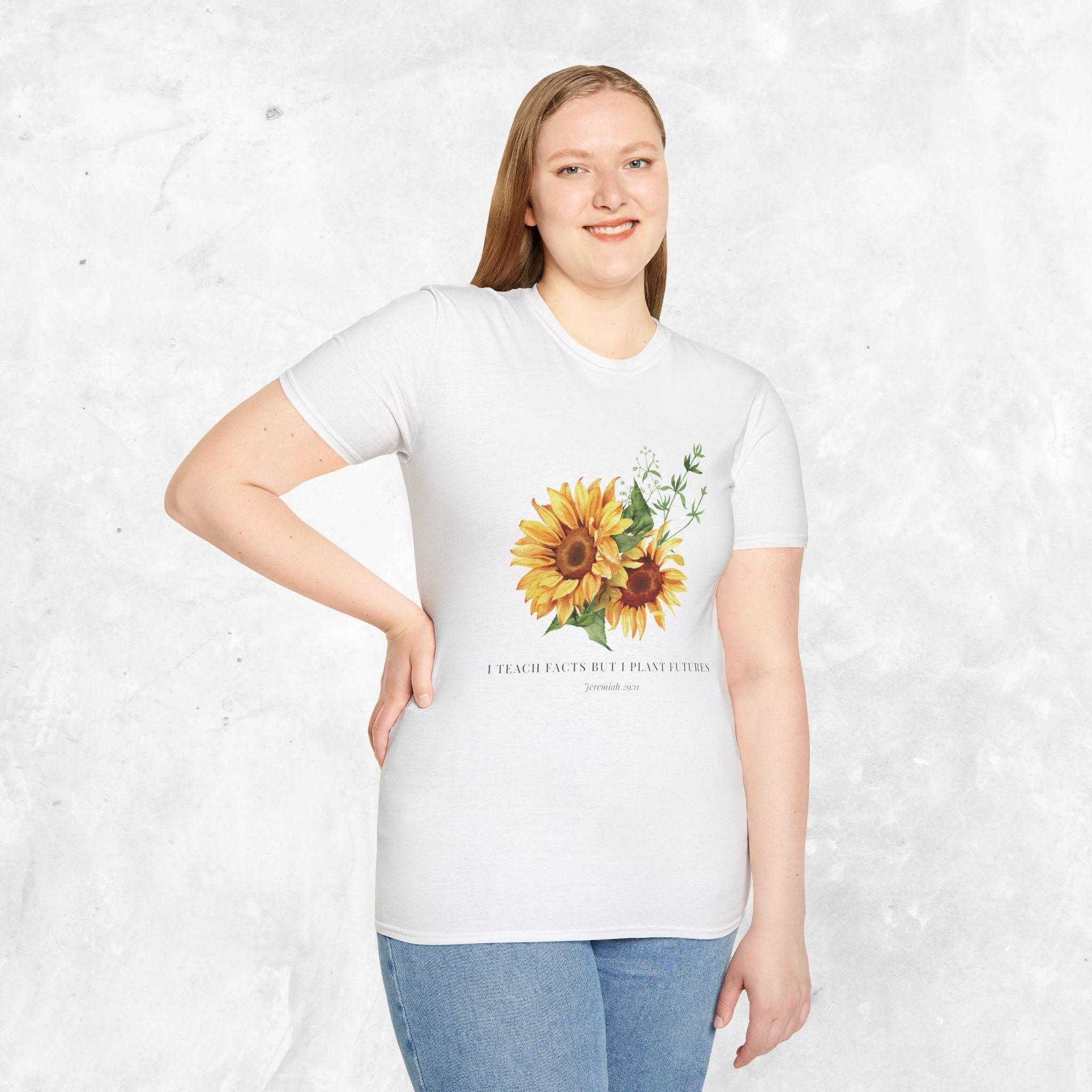 Jeremiah 29:11 T-shirt - Sunflower front