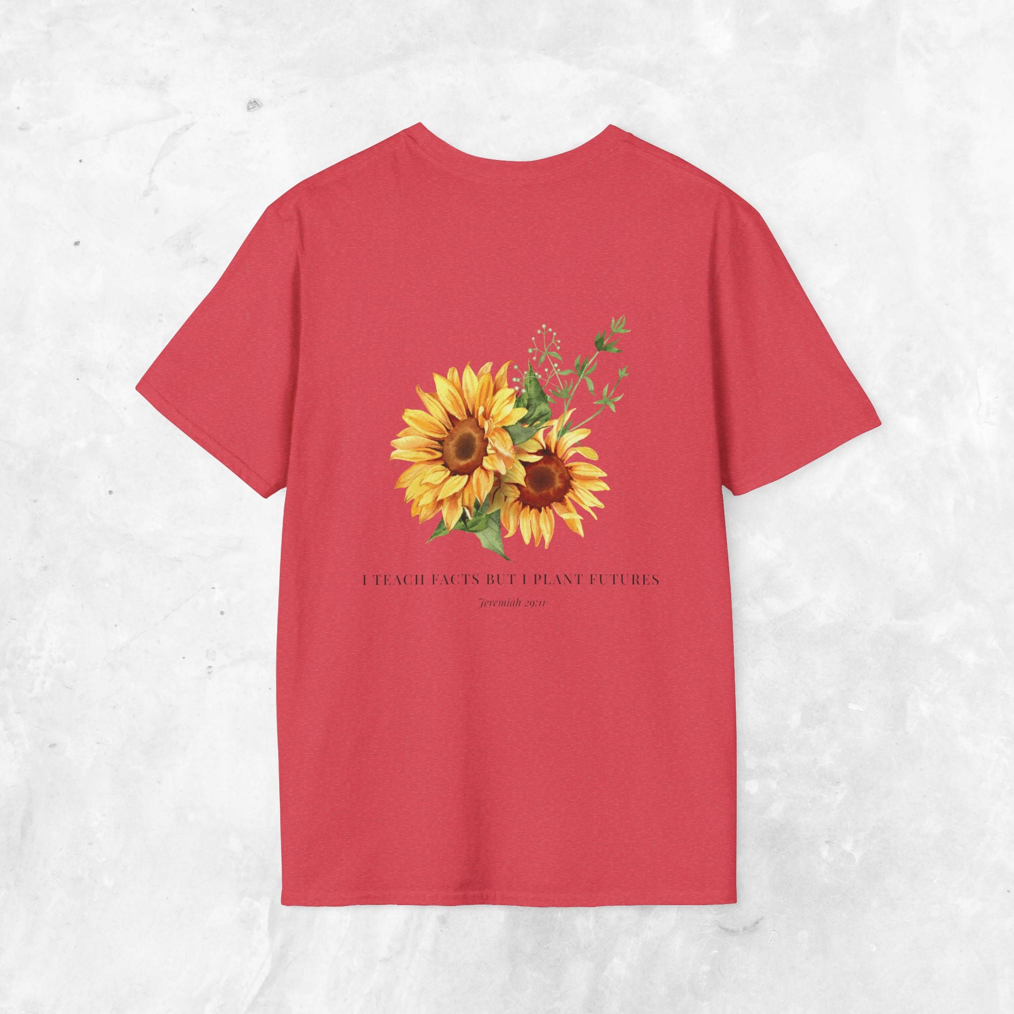 Jeremiah 29:11 T-shirt - Sunflower Back