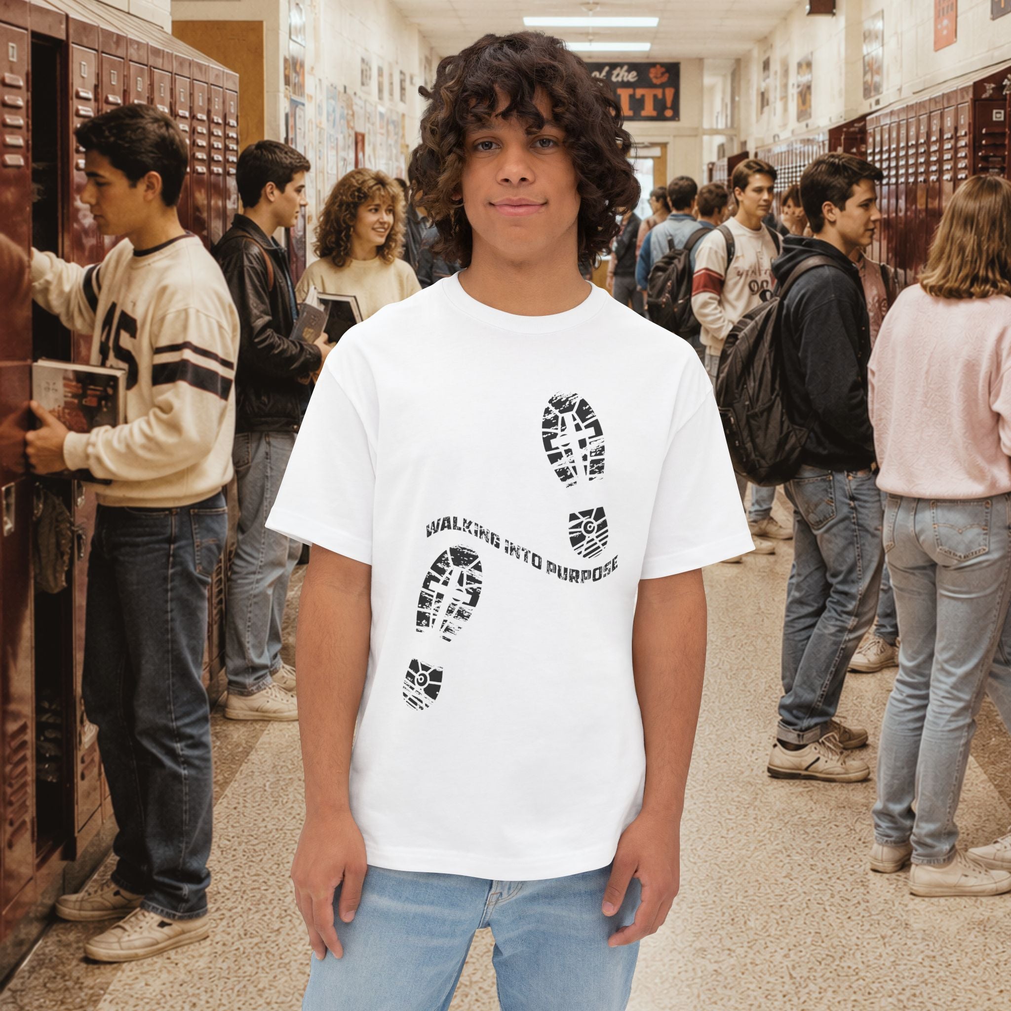 Walk Into Purpose Oversized Boxy T-Shirt
