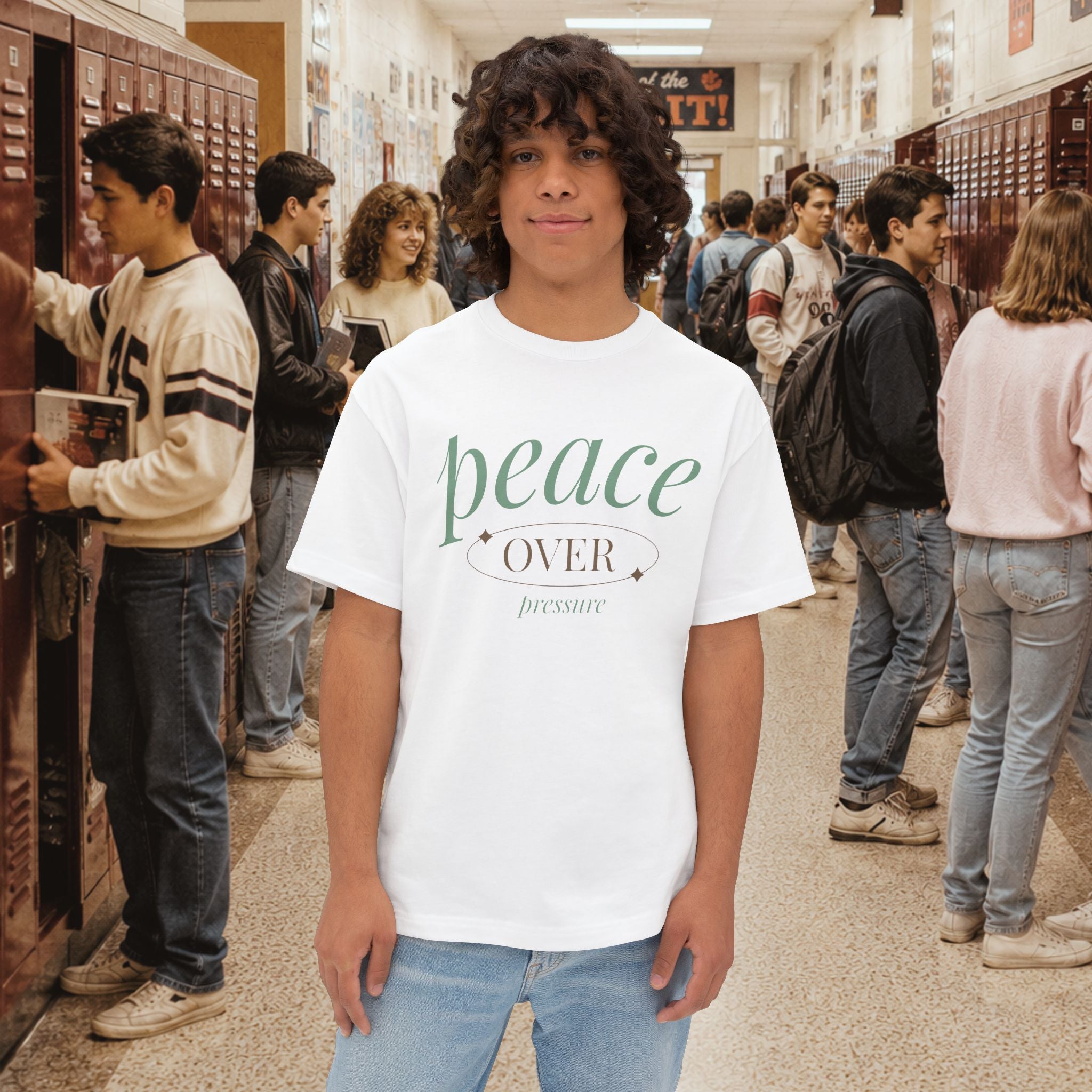 Peace Over Pressure Oversized Boxy T-Shirt