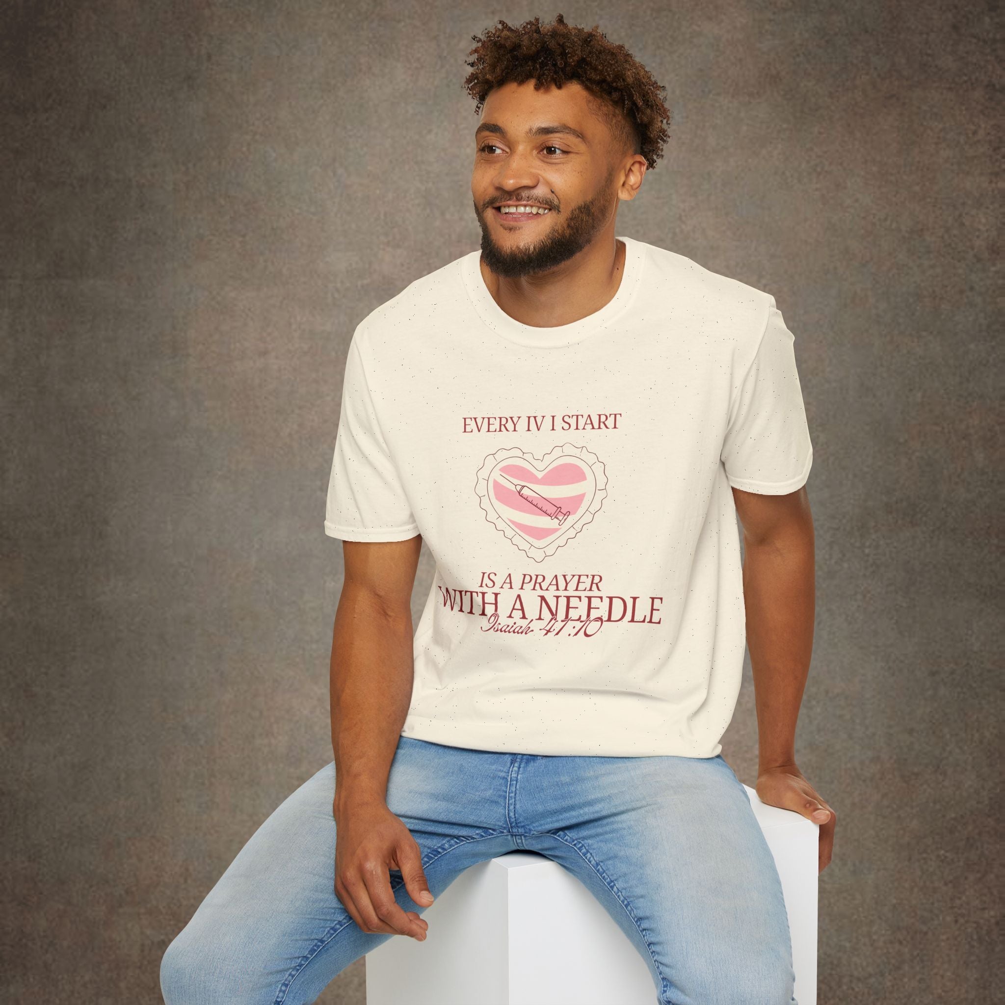 The Prayer with a needle - Isaiah 41:10 T-Shirt