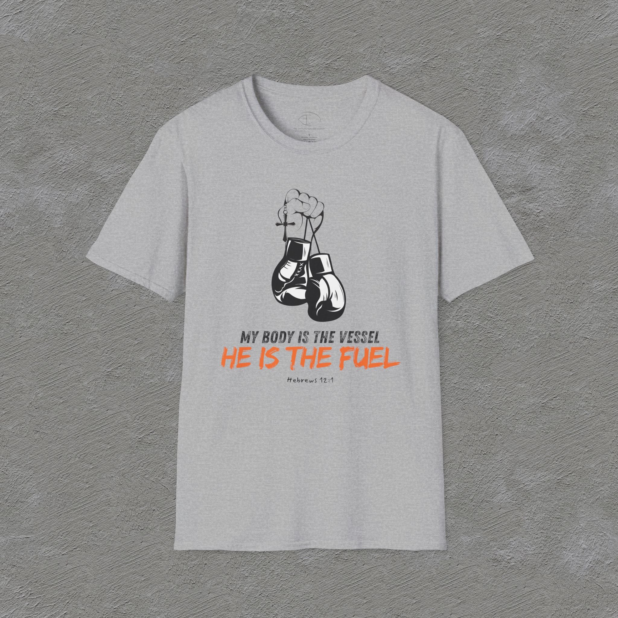 He is the fuel - Hebrews 12:1 T-shirt