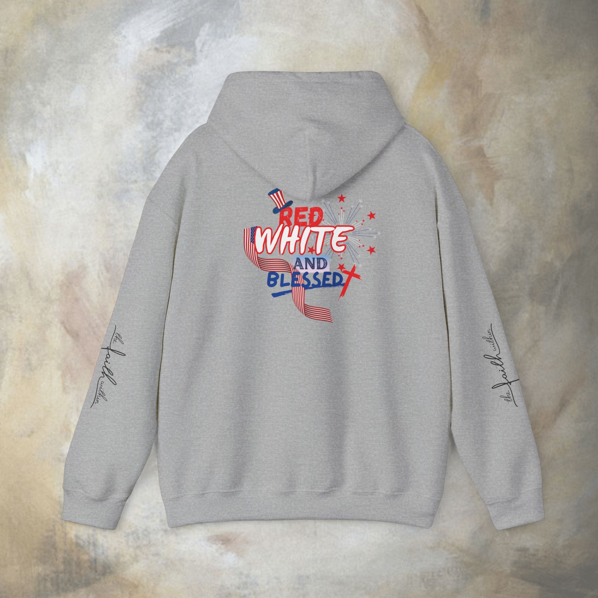 Red White and Blessed Hoodie