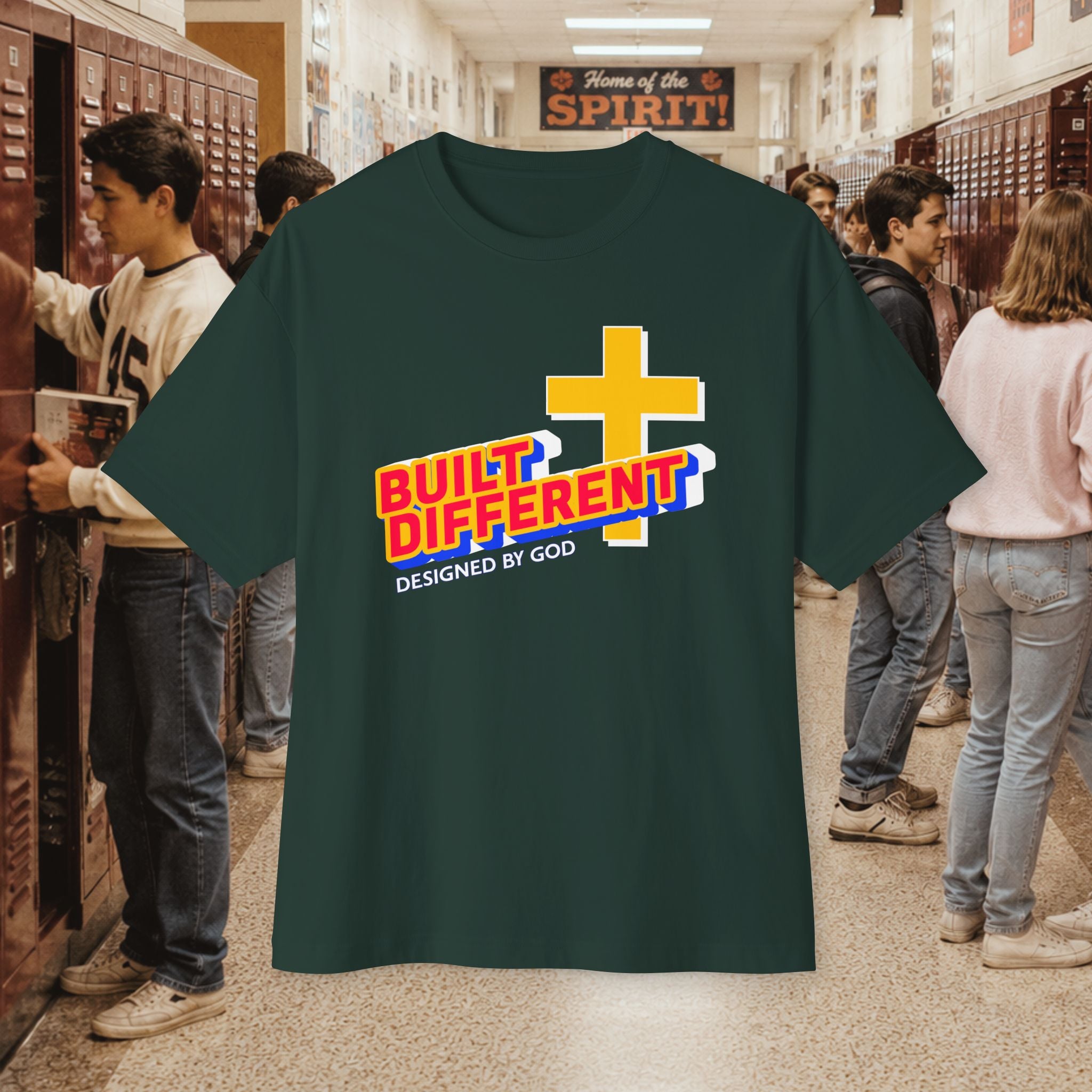 Built Different Oversized Boxy T‑Shirt