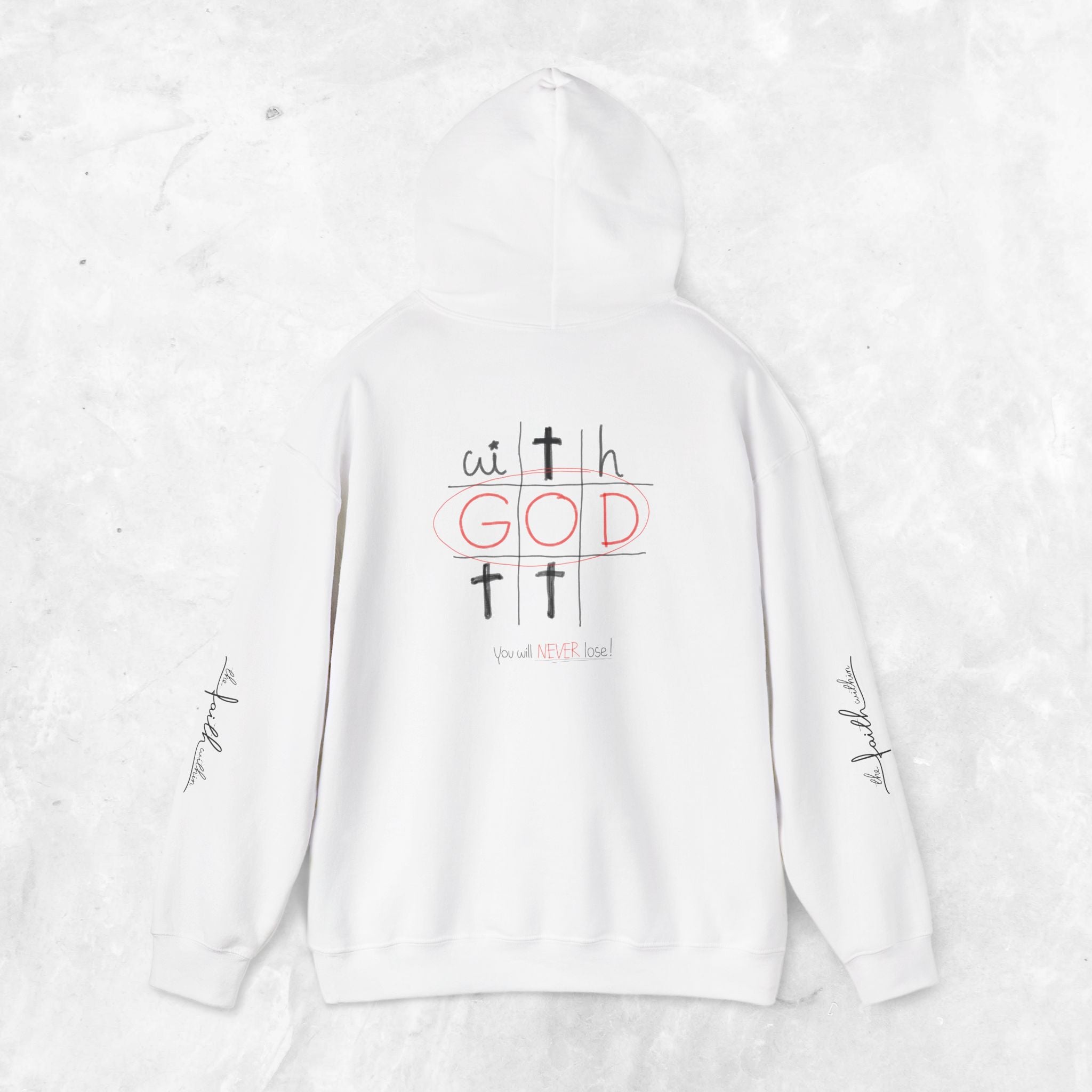With God you will never lose hoodie