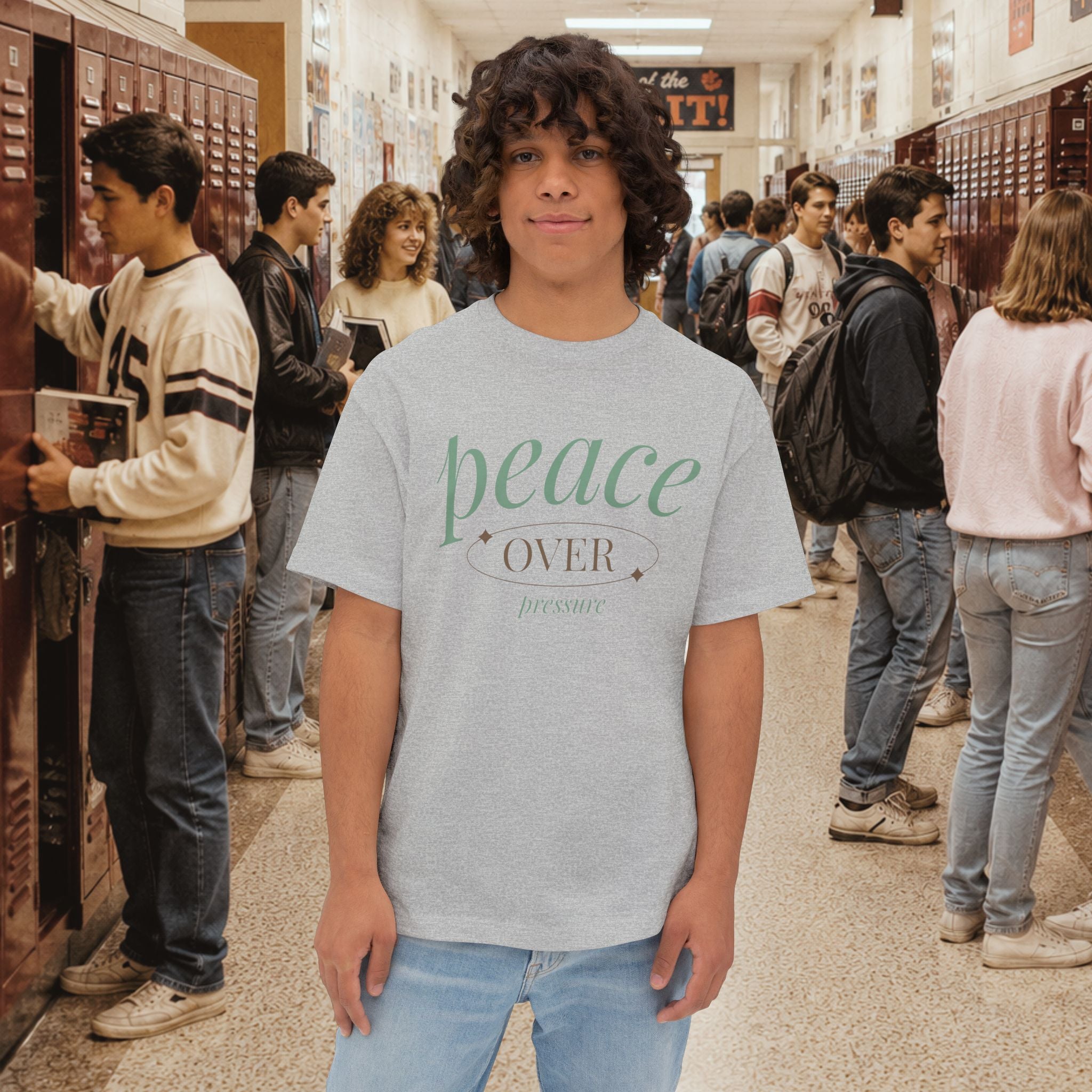 Peace Over Pressure Oversized Boxy T-Shirt