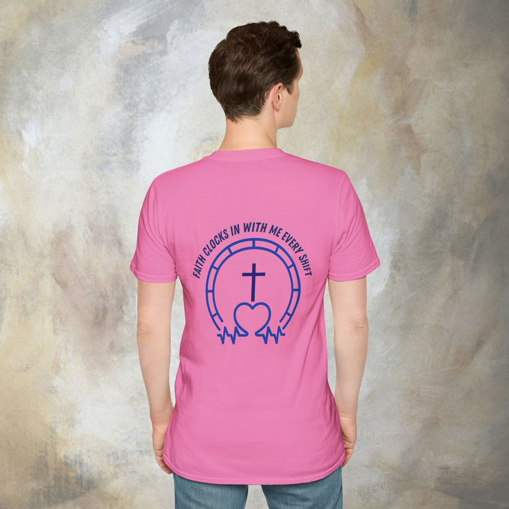 Faith clocks in with me every shift T-Shirt