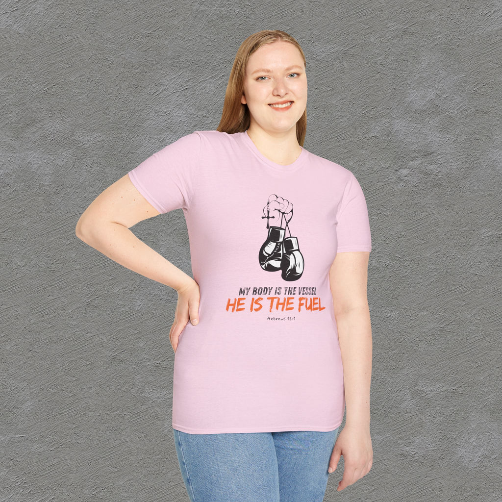 He is the fuel - Hebrews 12:1 T-shirt