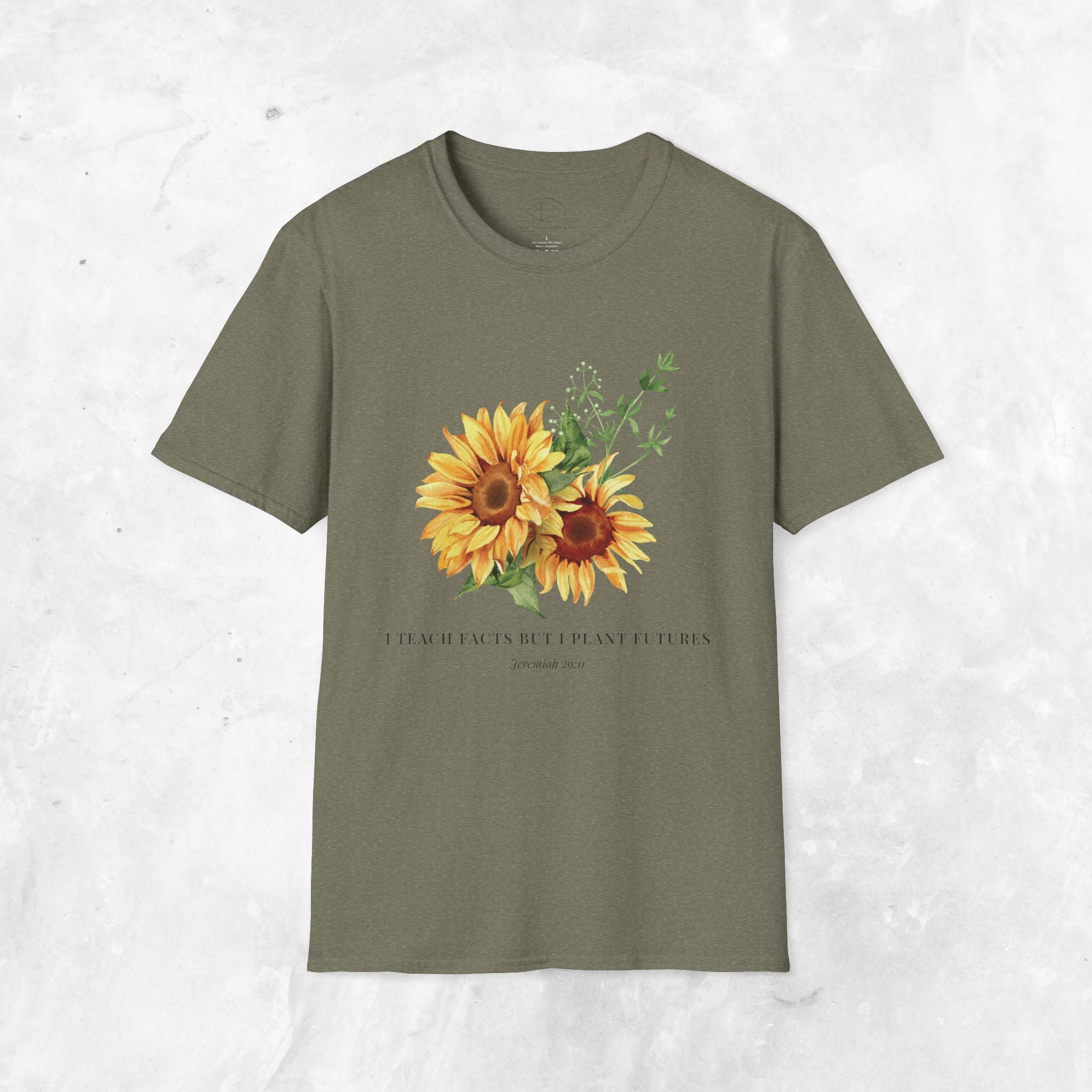 Jeremiah 29:11 T-shirt - Sunflower front