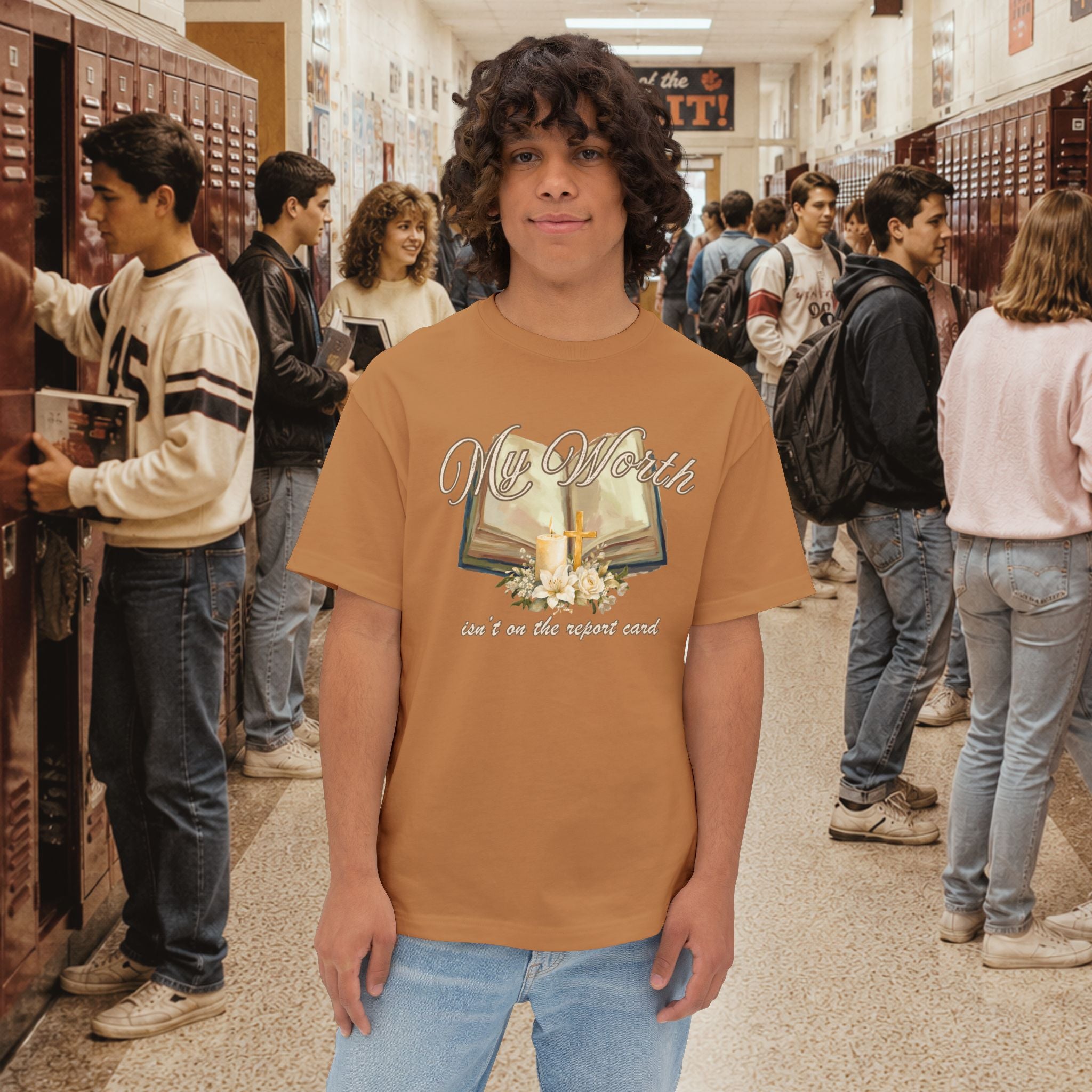My Worth Isn’t on the Report Card Oversized T-Shirt