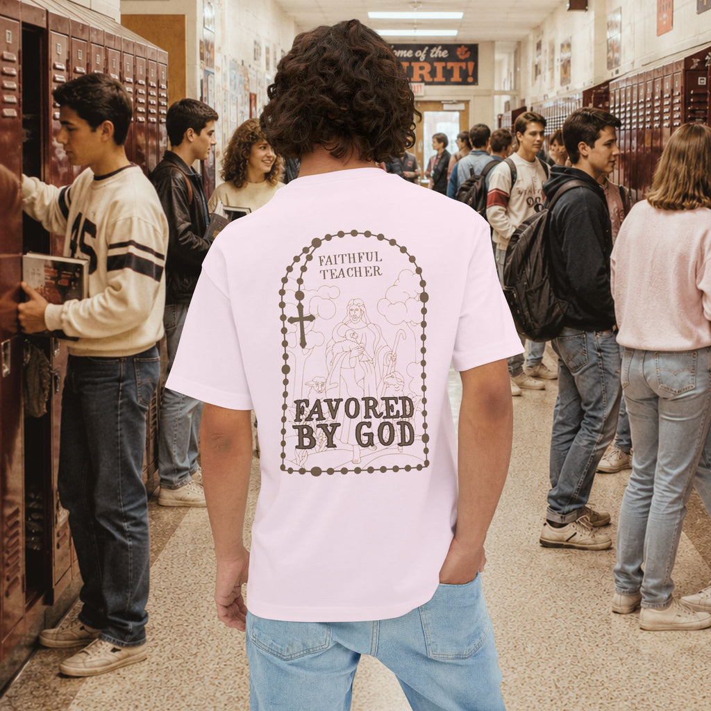 Faithful Teacher, Favored by God oversize T-Shirt