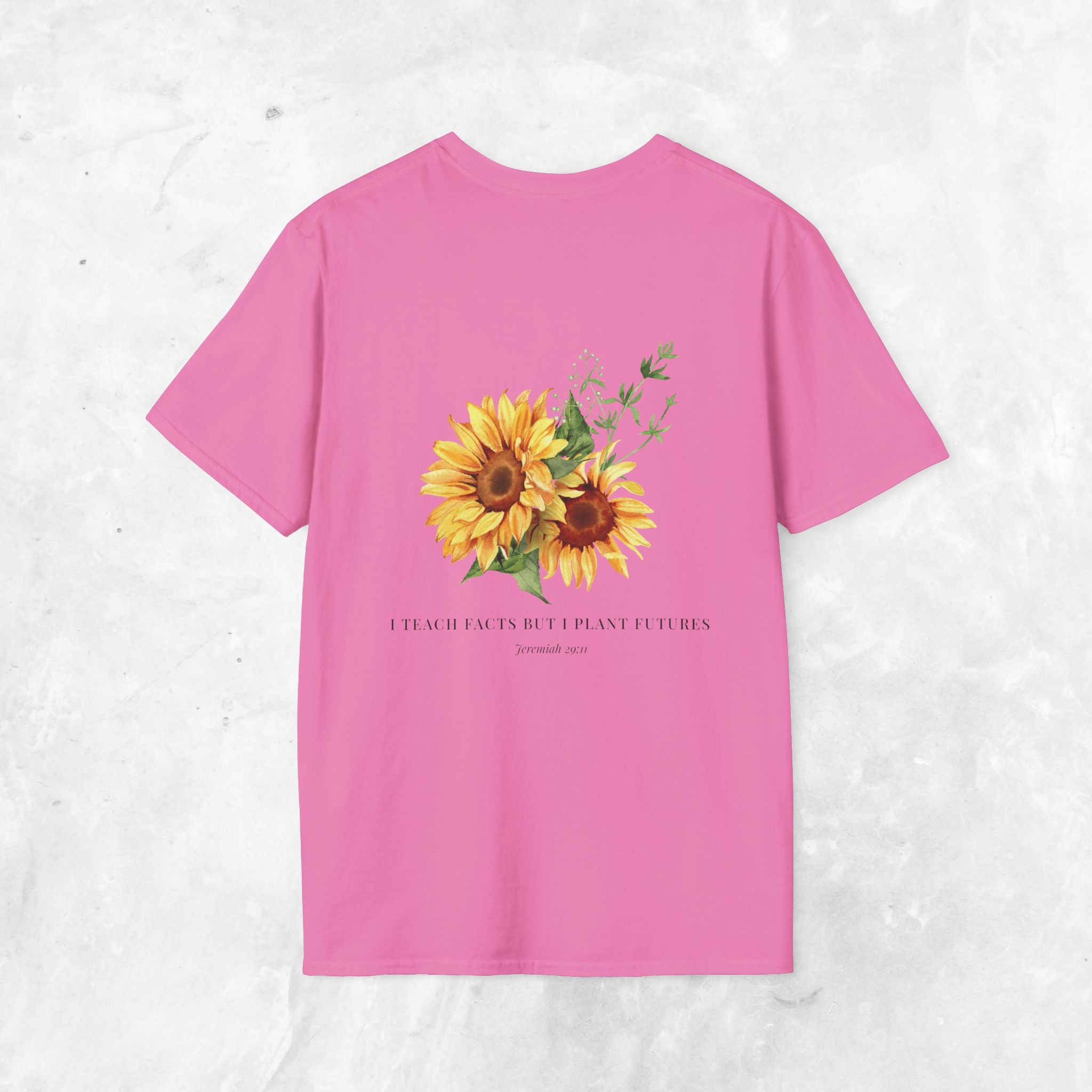 Jeremiah 29:11 T-shirt - Sunflower Back