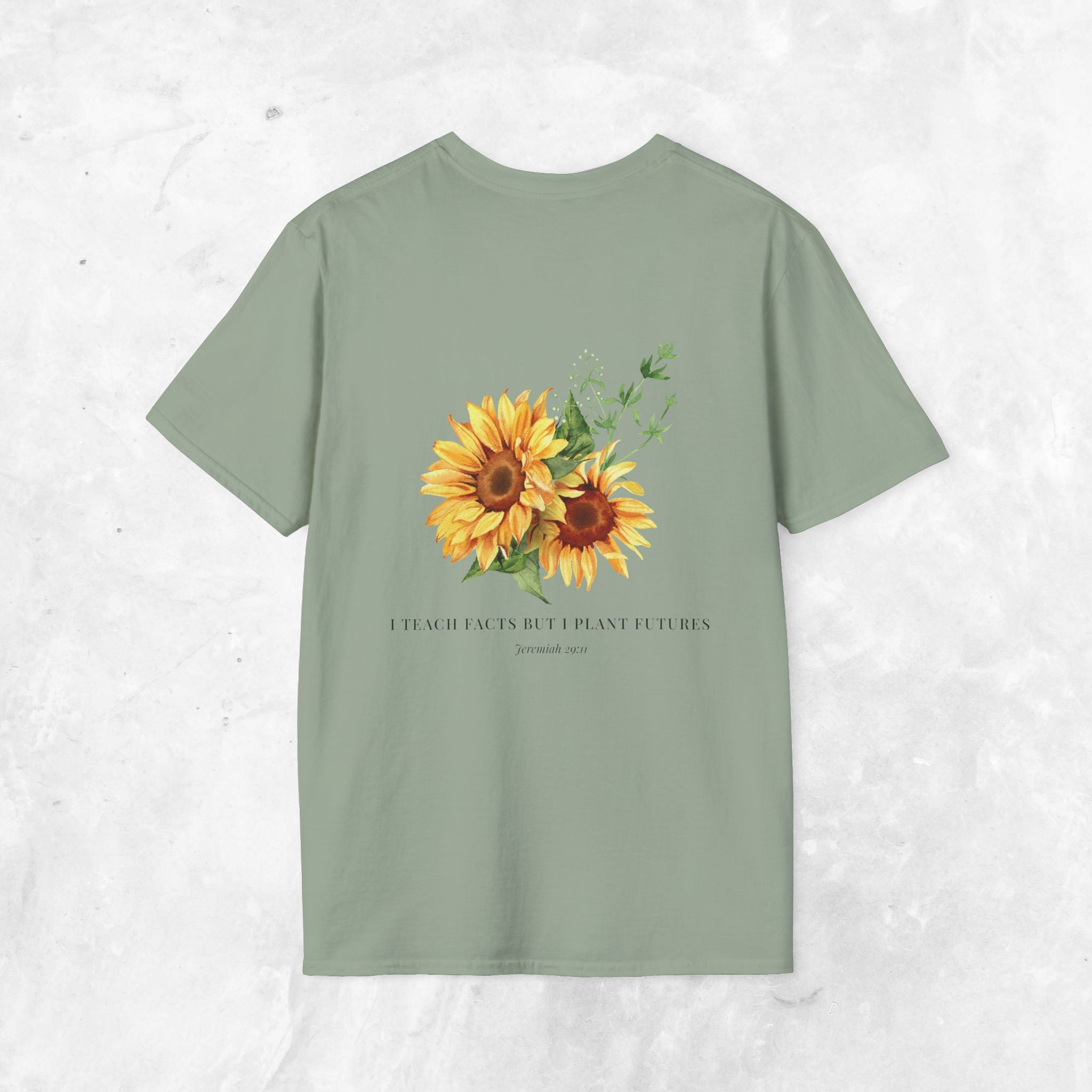 Jeremiah 29:11 T-shirt - Sunflower Back