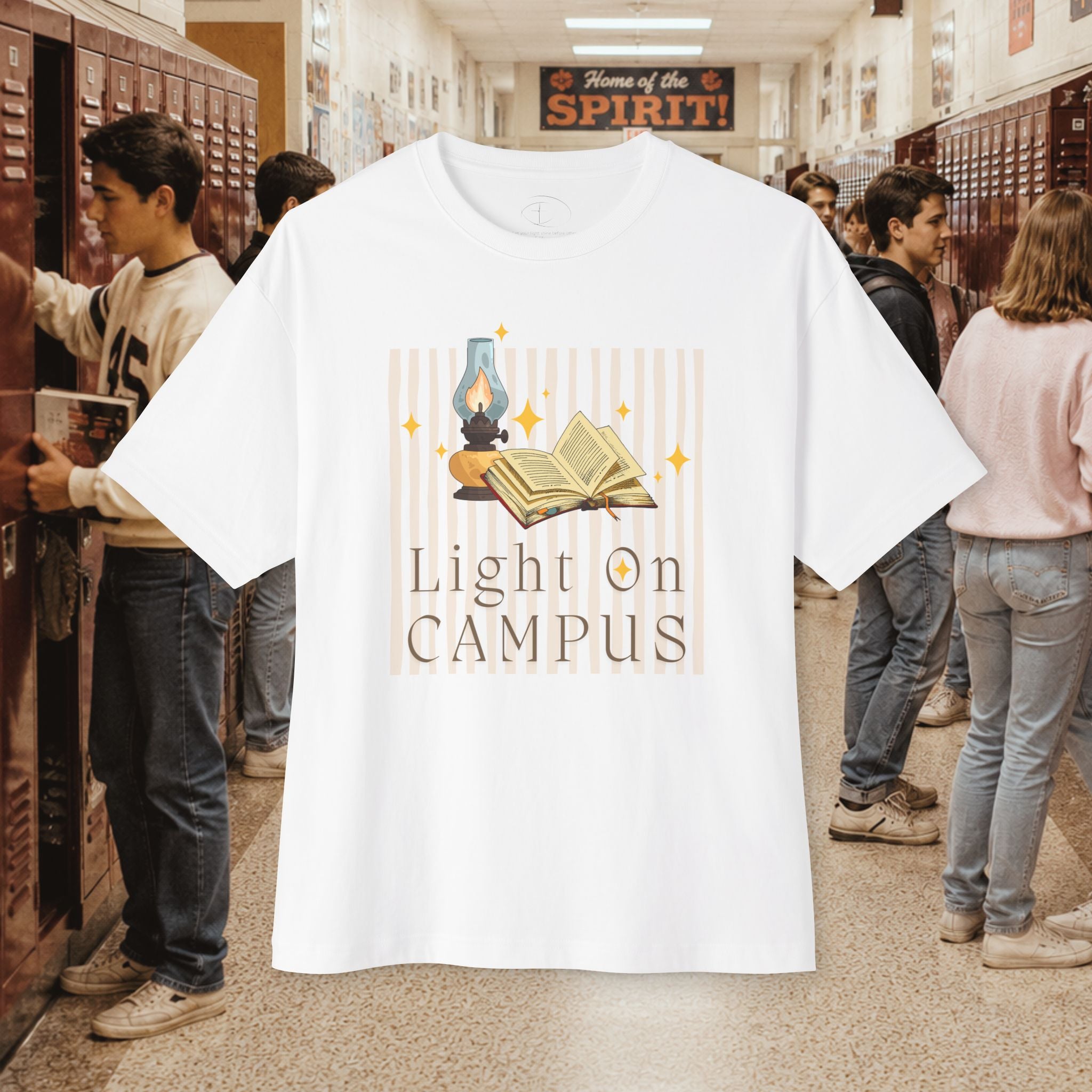 Light on Campus Oversized Boxy T-Shirt