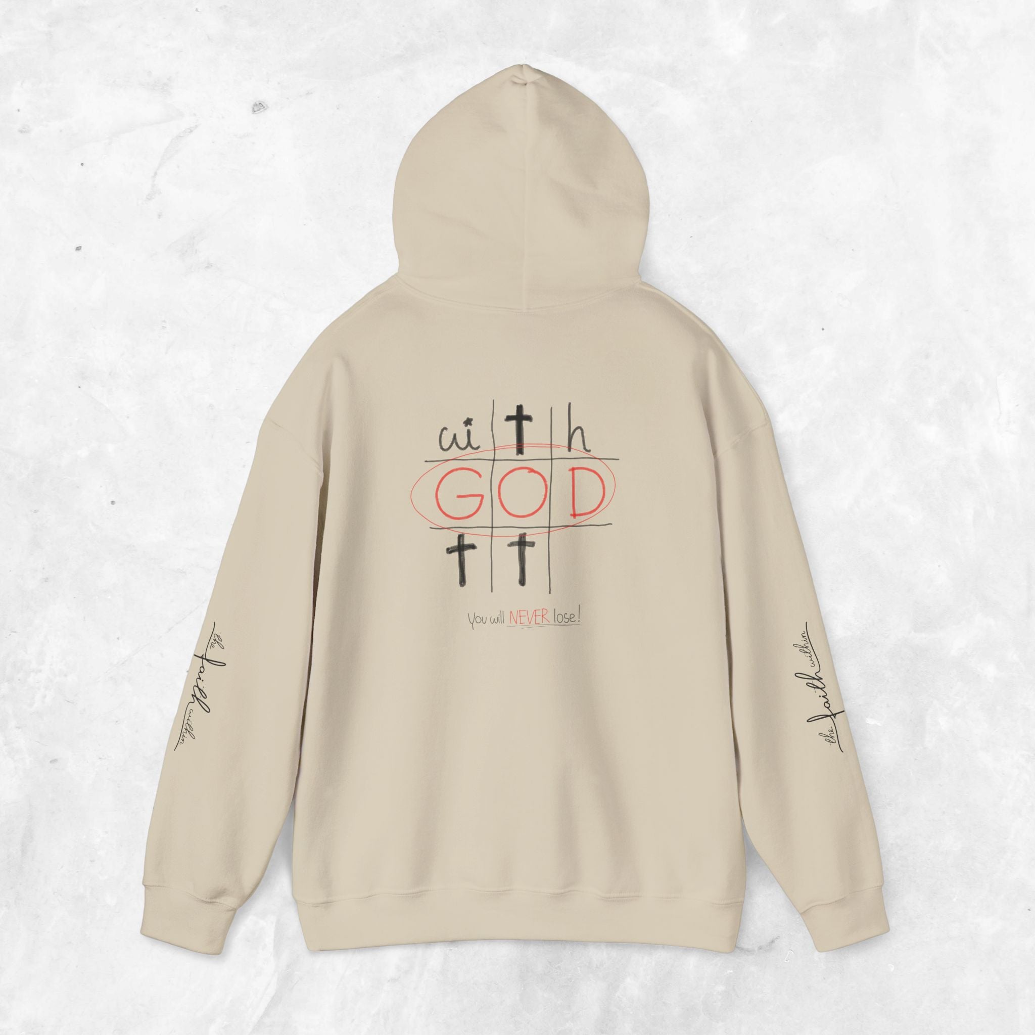 With God you will never lose hoodie