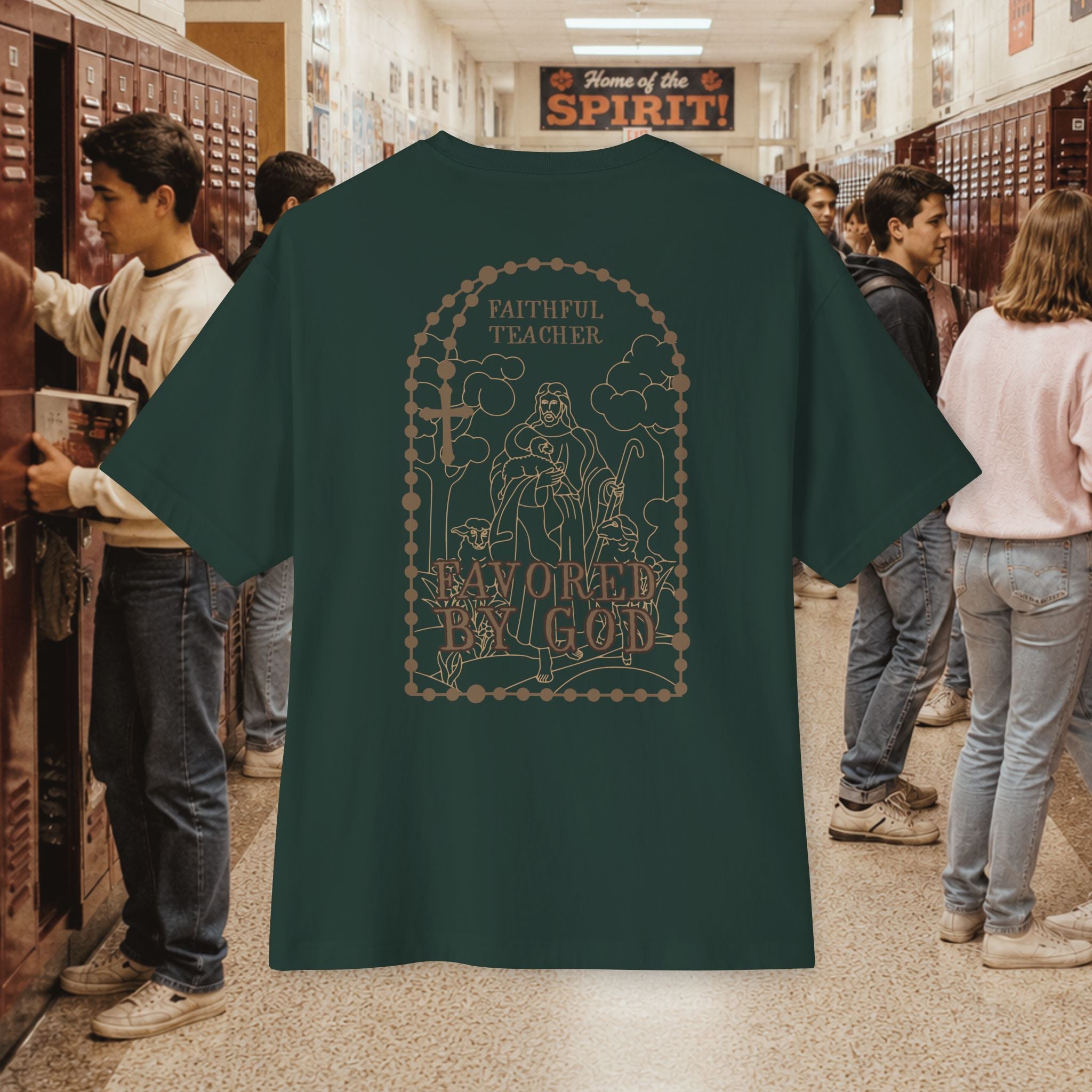 Faithful Teacher, Favored by God oversize T-Shirt