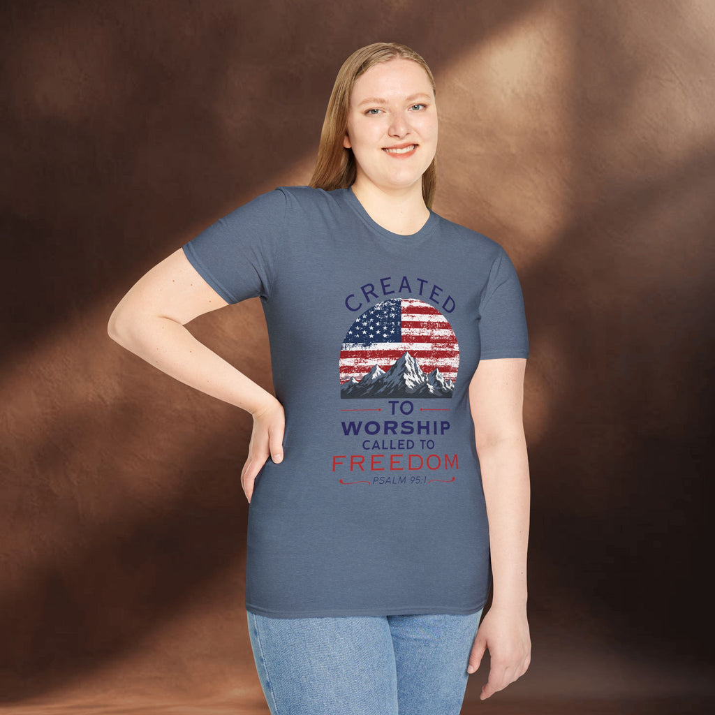 Created to worship called to freedom T-Shirt