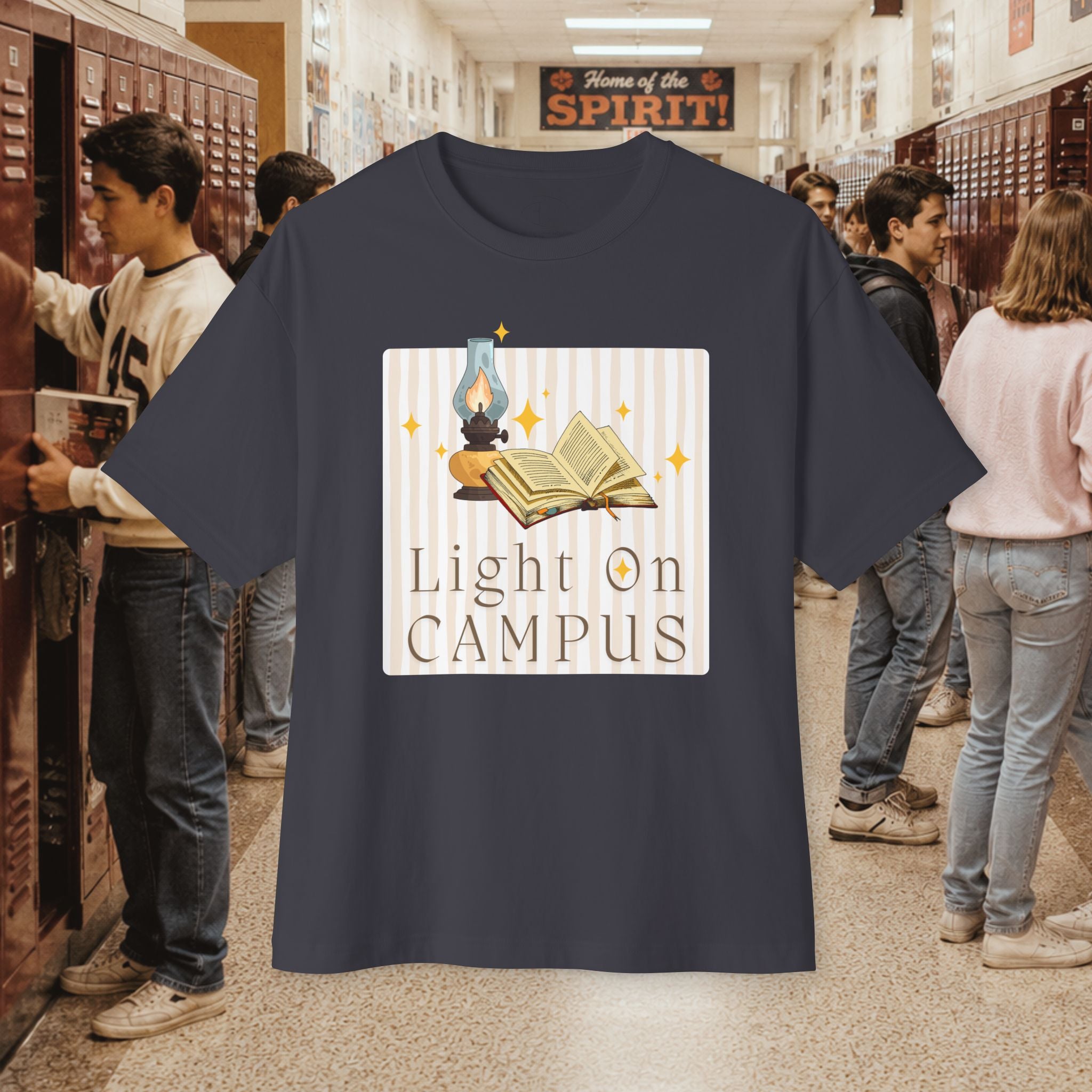 Light on Campus Oversized Boxy T-Shirt