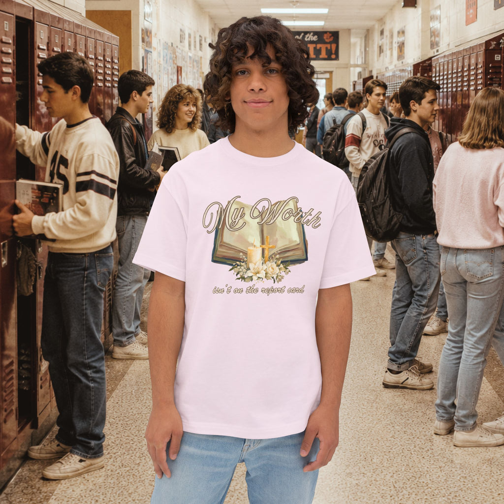 My Worth Isn’t on the Report Card Oversized T-Shirt