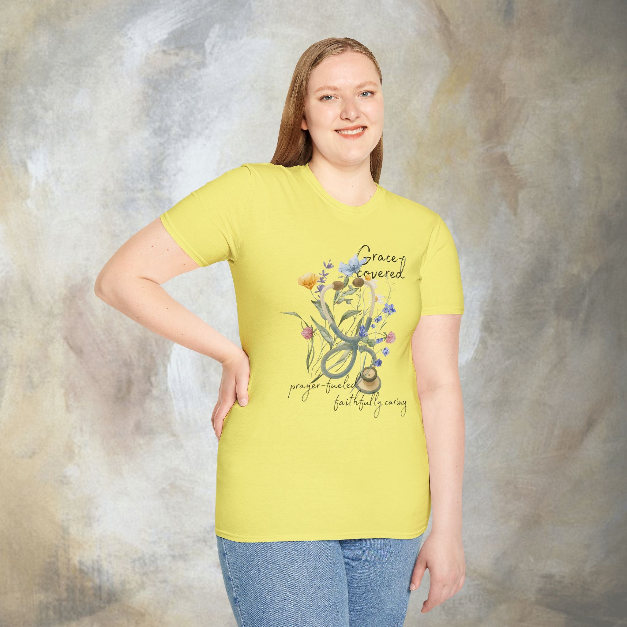 Grace covered, prayer fueled, faithfully caring T-Shirt