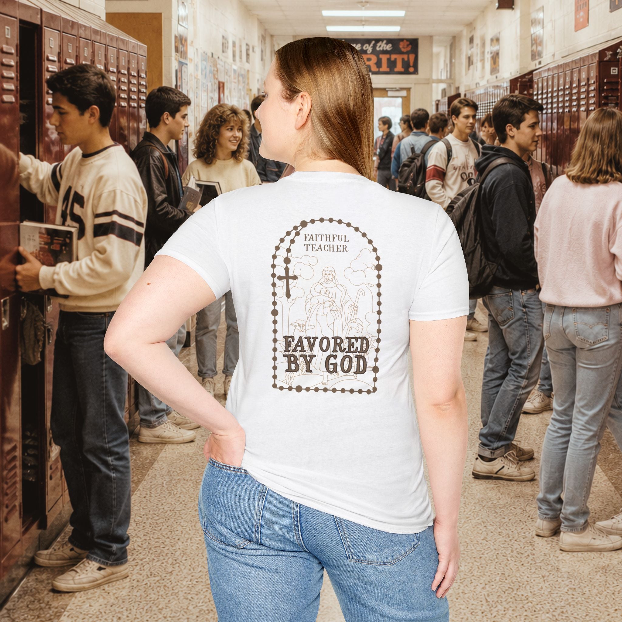Faith Within T-Shirt — Inspirational Christian Script Tee