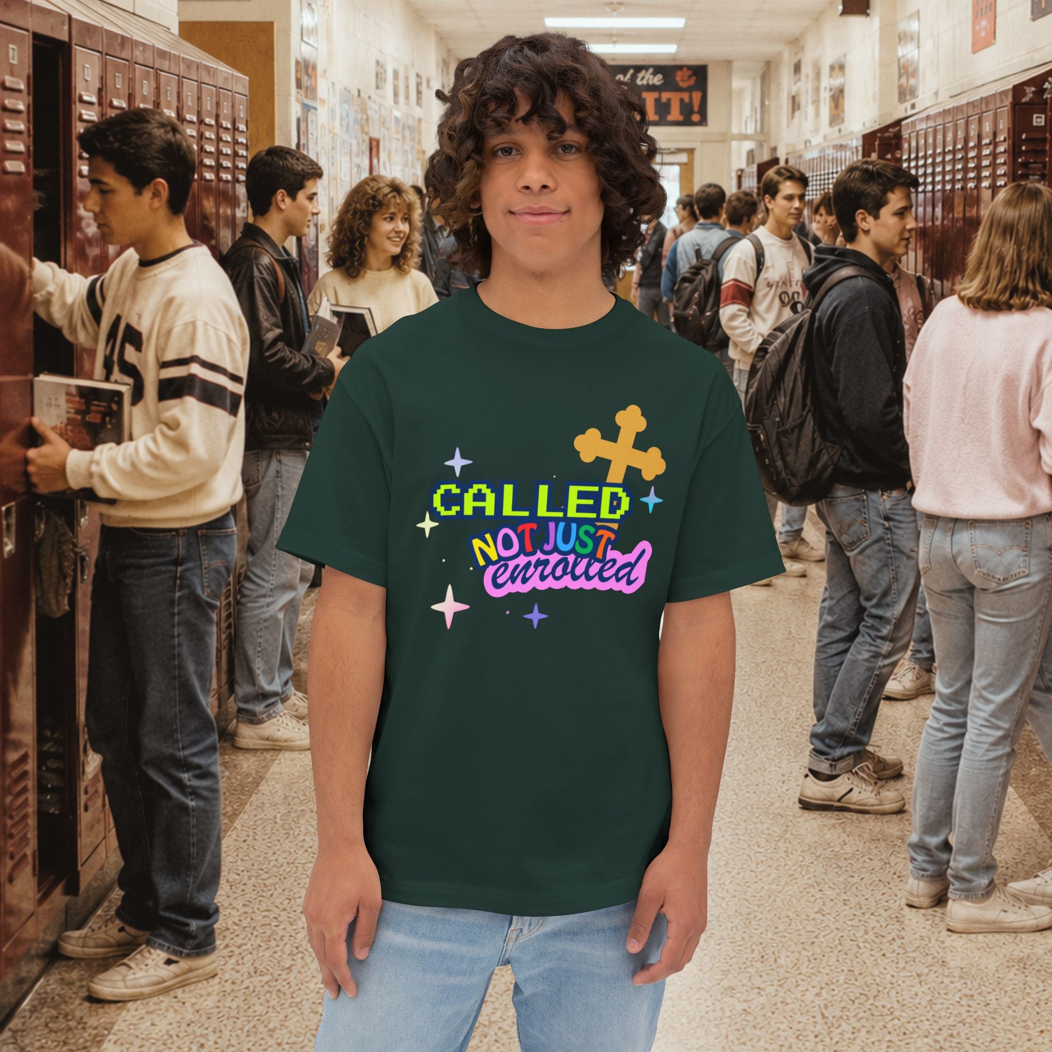Called Not Just Enrolled Graphic oversized Boxy T-Shirt