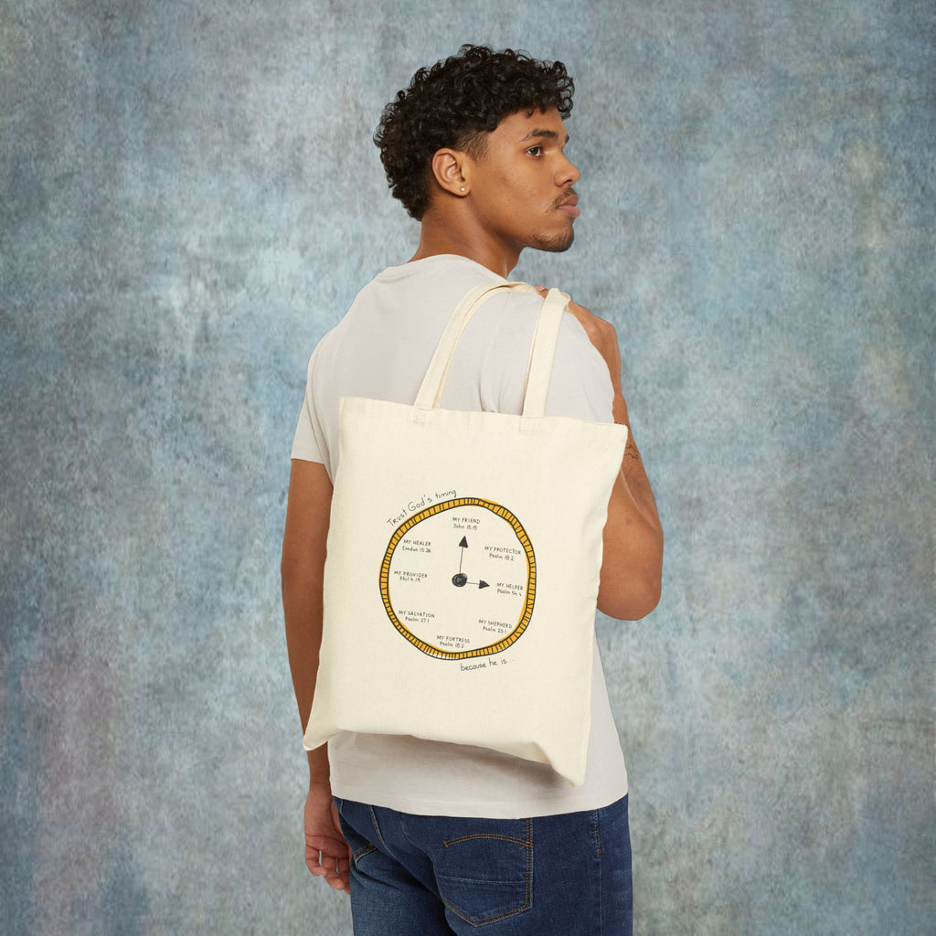Trust God's Timing Tote Bag