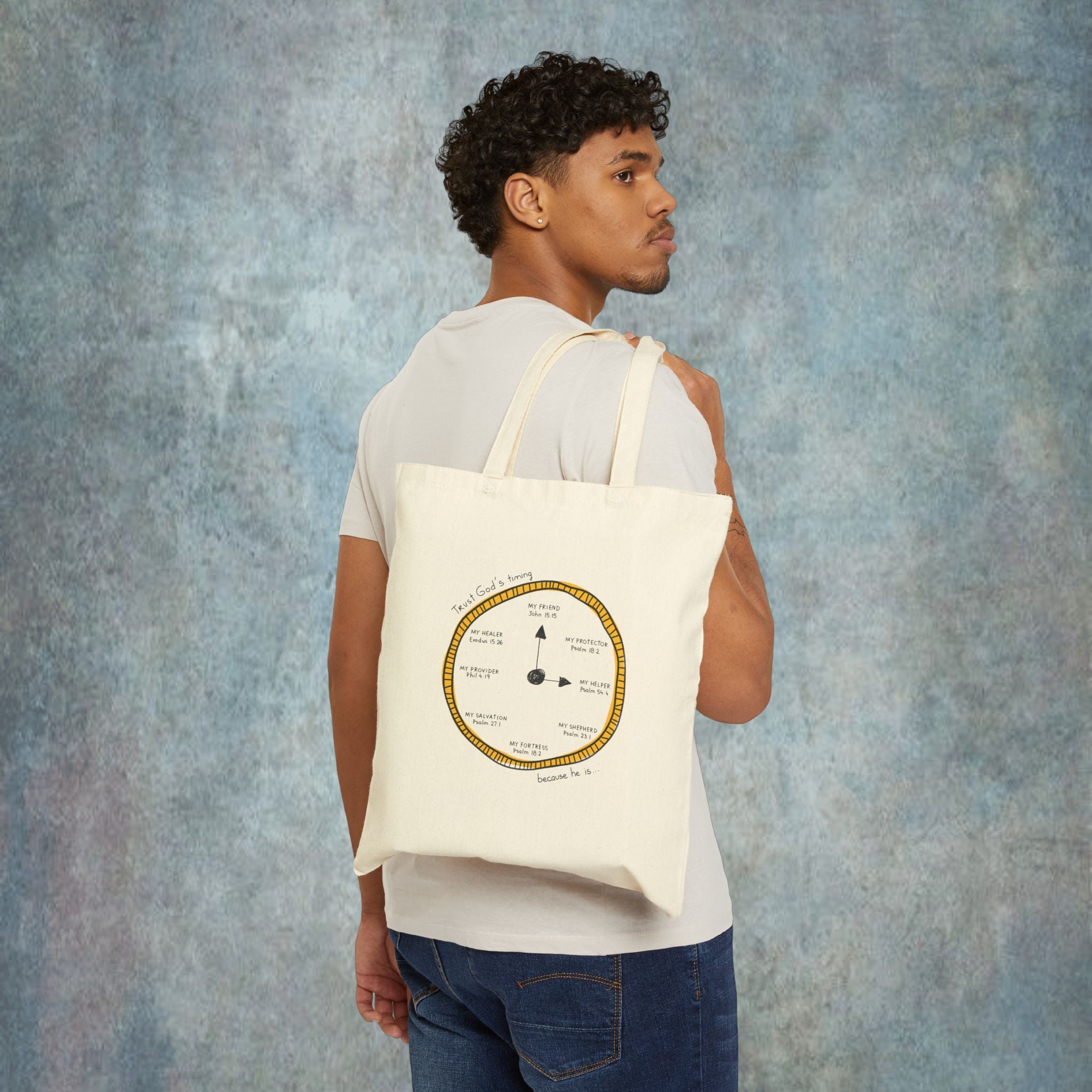 Trust God's Timing Tote Bag