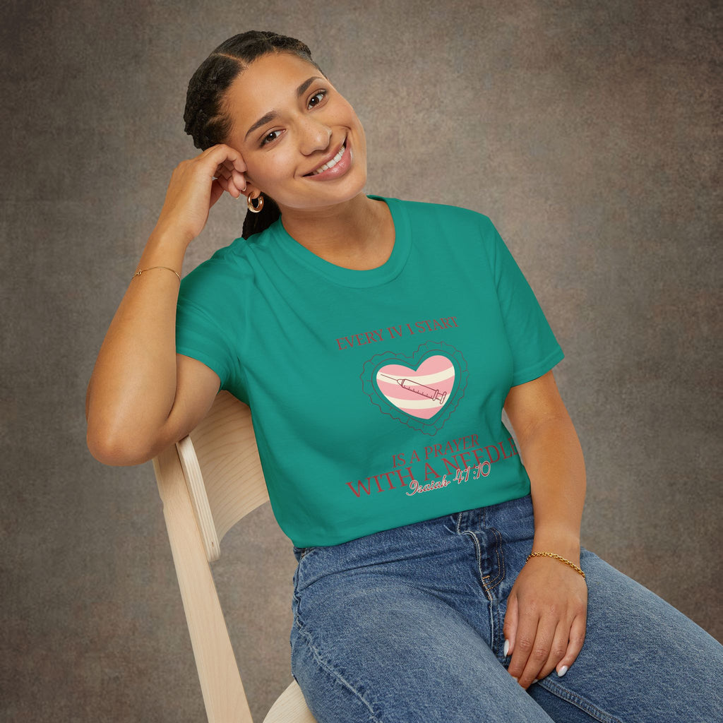 The Prayer with a needle - Isaiah 41:10 T-Shirt