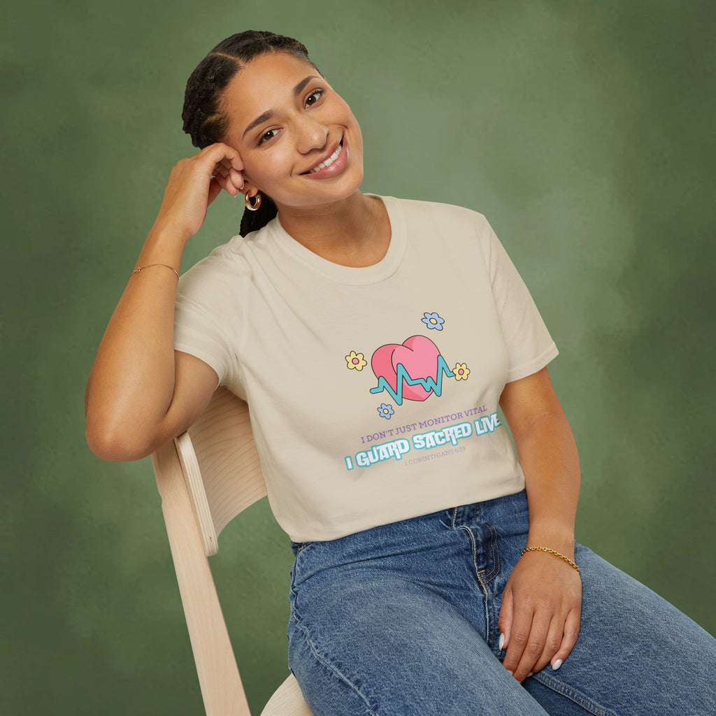 I guard sacred lives - Corinthians 6:19 T-shirt