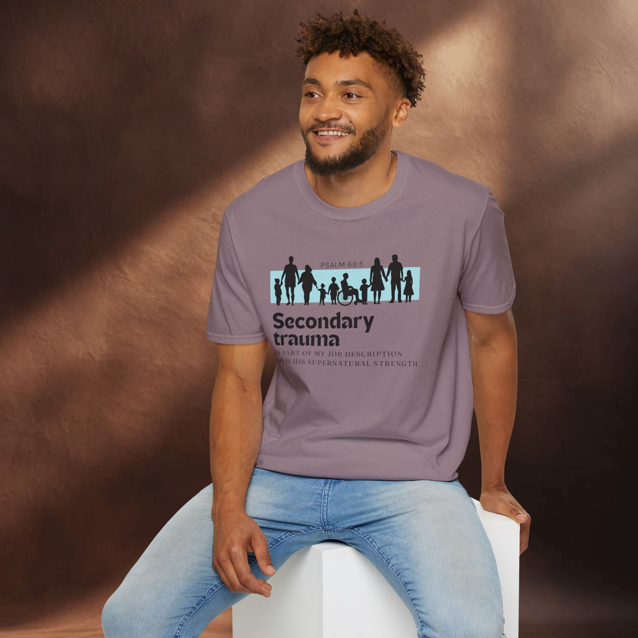 His Supernatural Strength - Psalm 68:5 T-Shirt