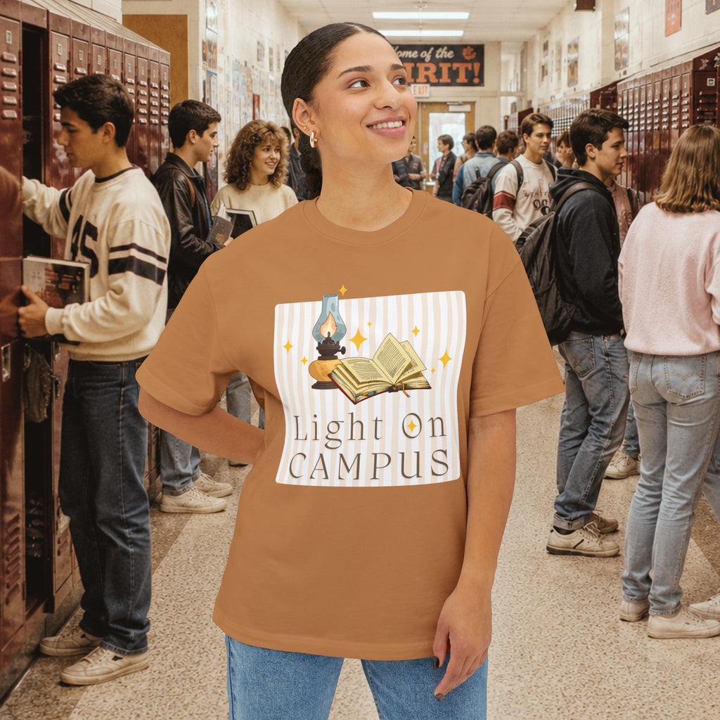 Light on Campus Oversized Boxy T-Shirt
