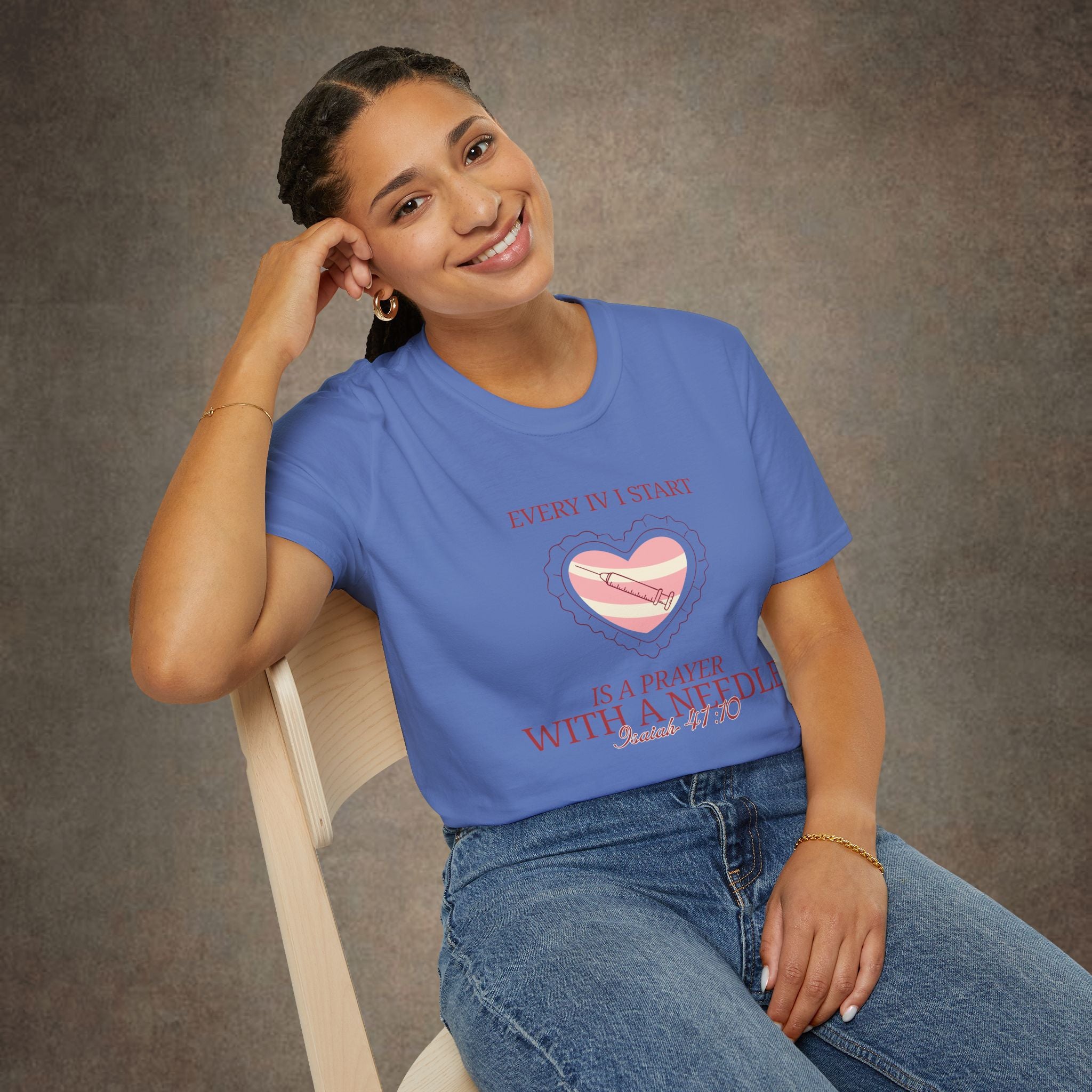 The Prayer with a needle - Isaiah 41:10 T-Shirt